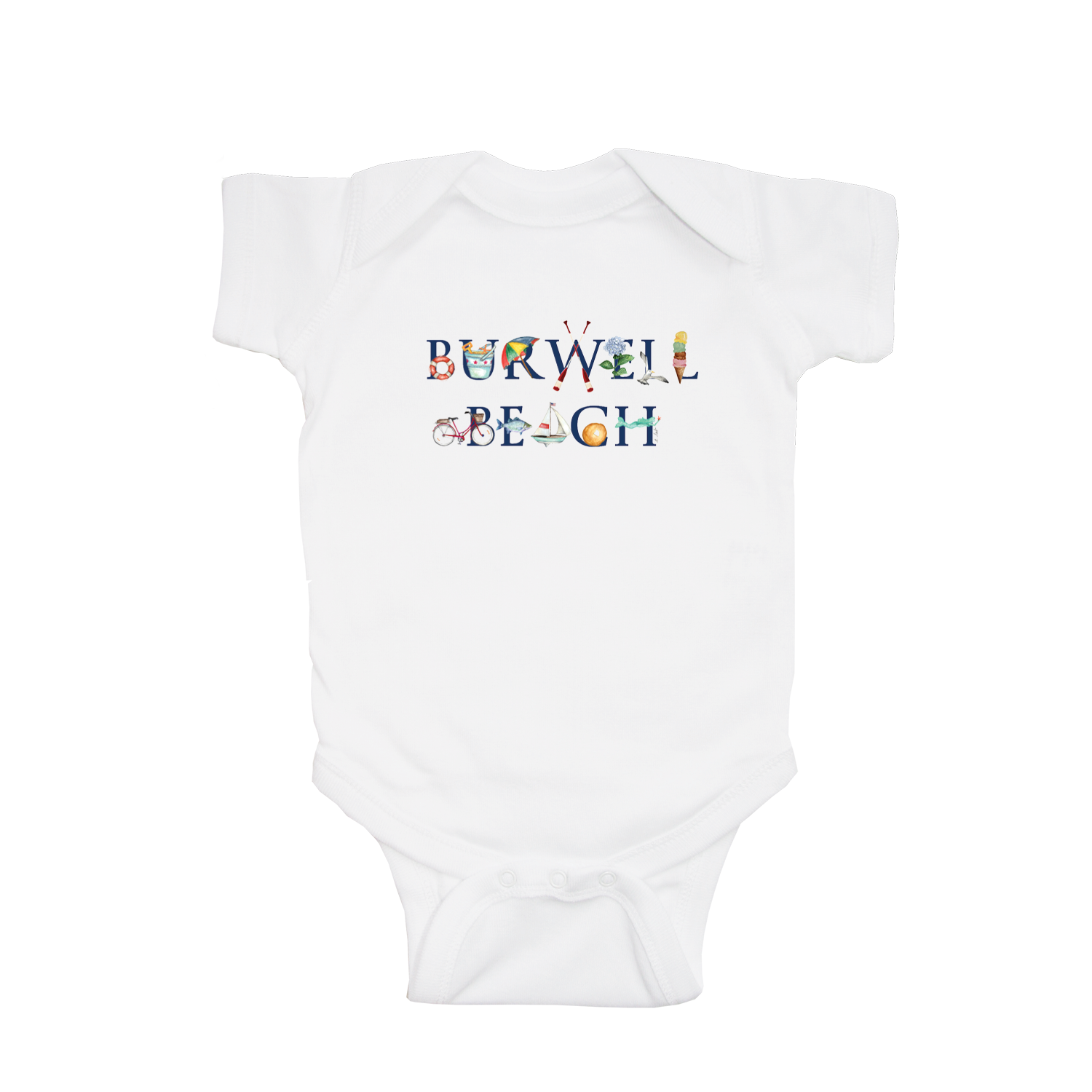 burwell beach baby snap up short sleeve