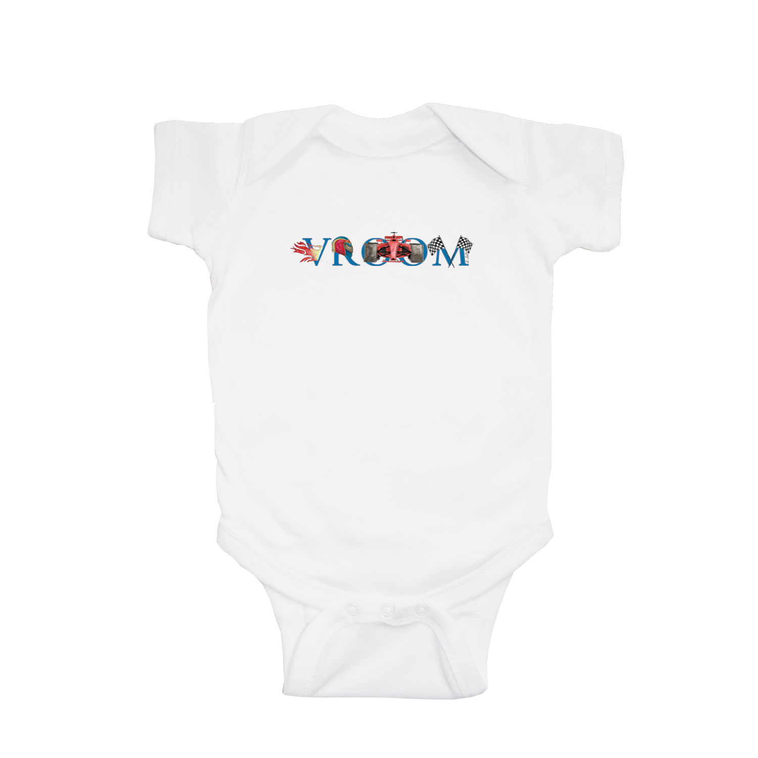 vroom baby snap up short sleeve
