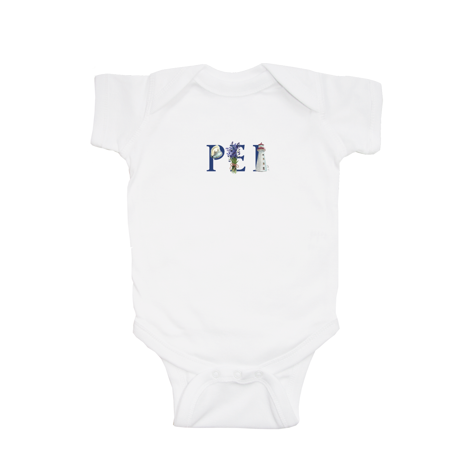 pei baby snap up short sleeve