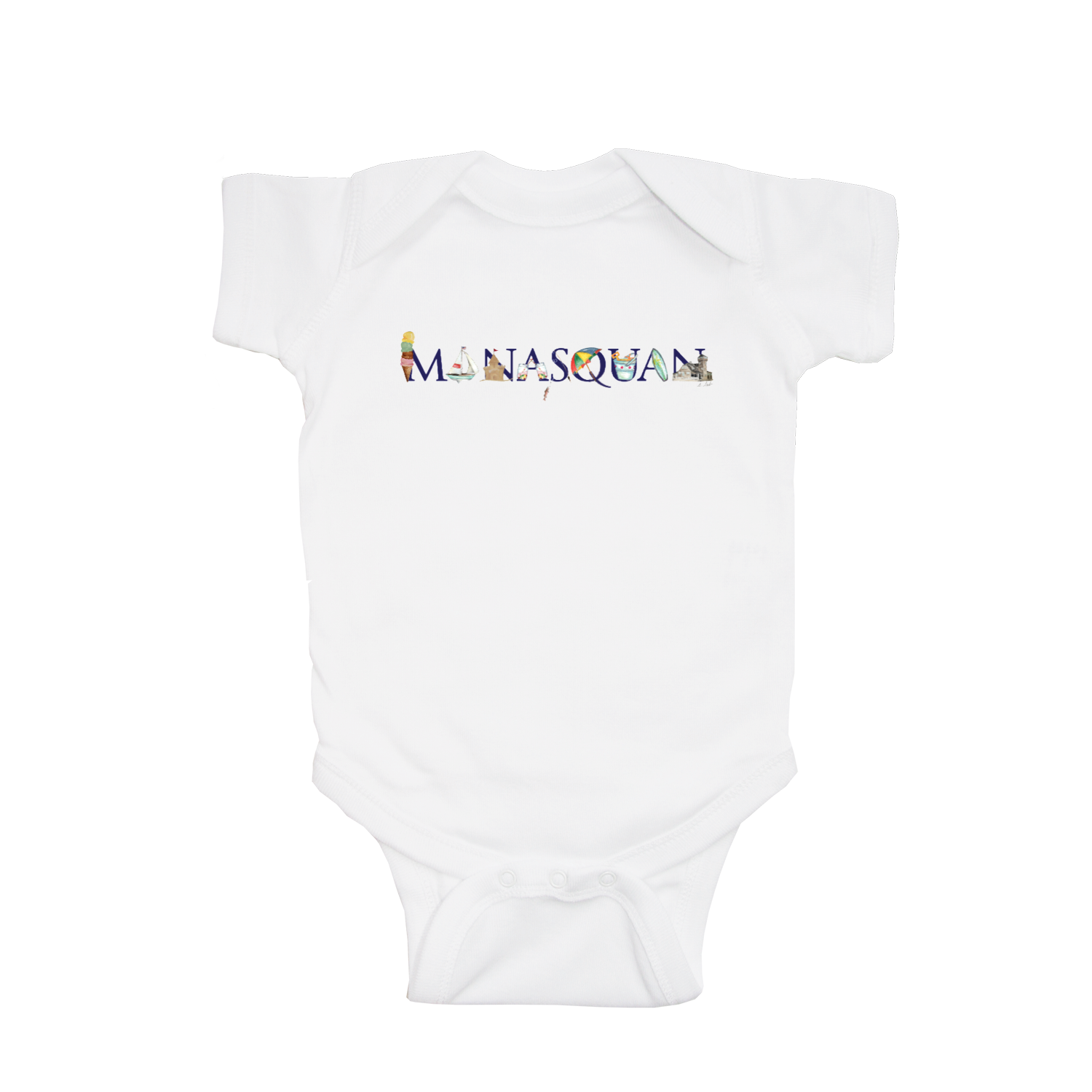 manasquan baby snap up short sleeve
