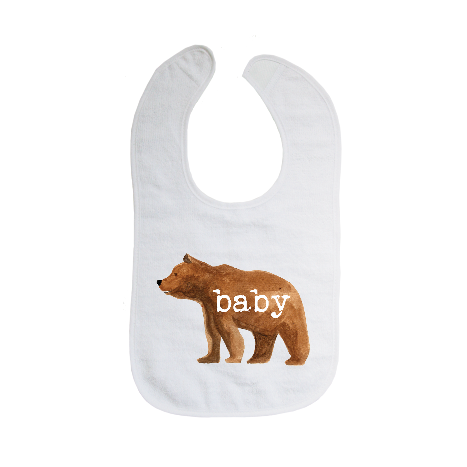 baby text bear bib