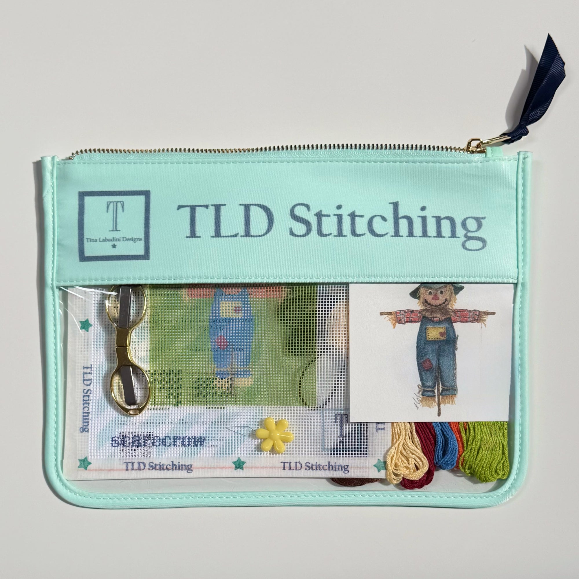 "scarecrow" needlepoint stitch kit