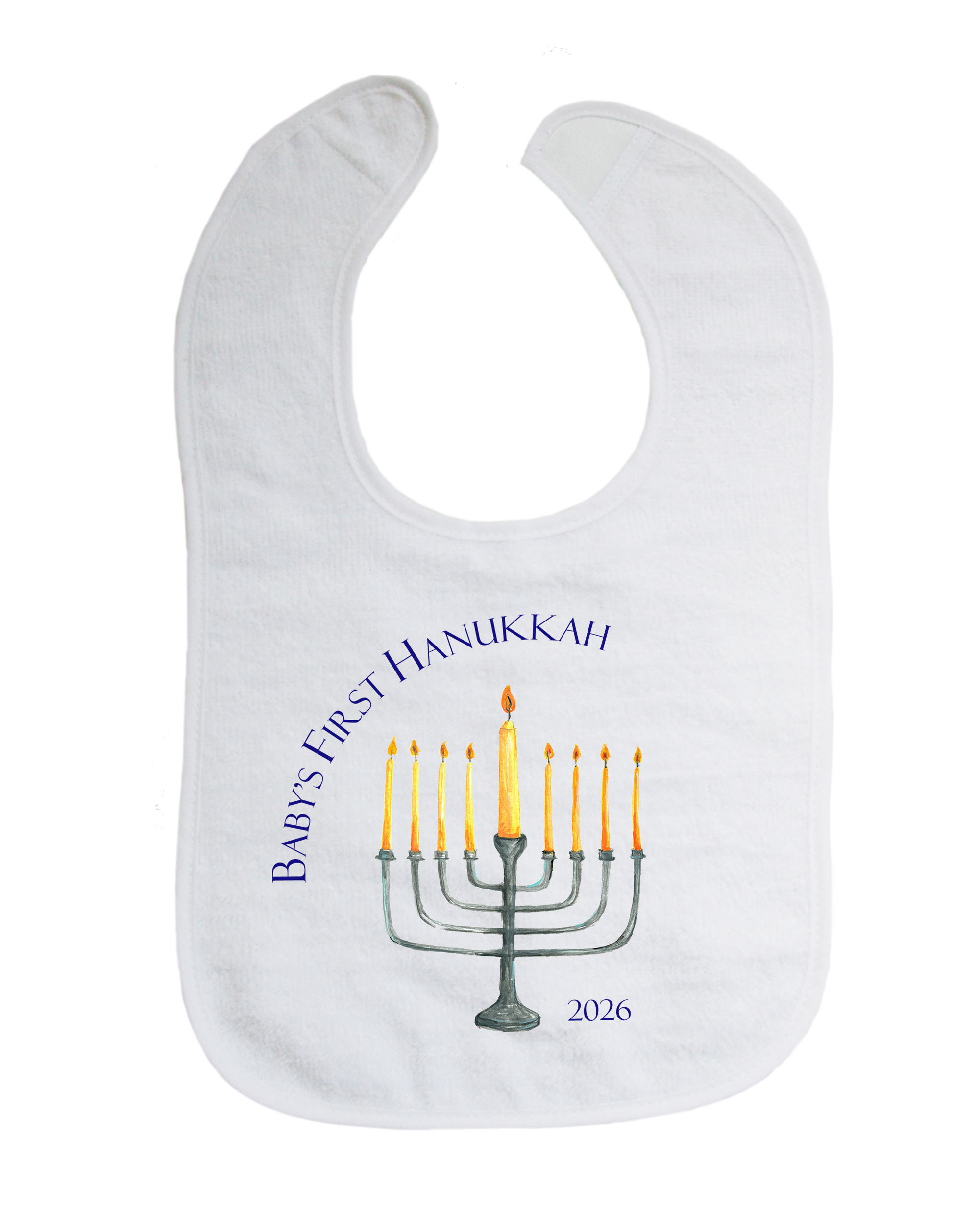 baby's first Hanukkah with minora