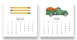 2025 Favorites Desk Calendar with stand (25 % off discount applied in cart)
