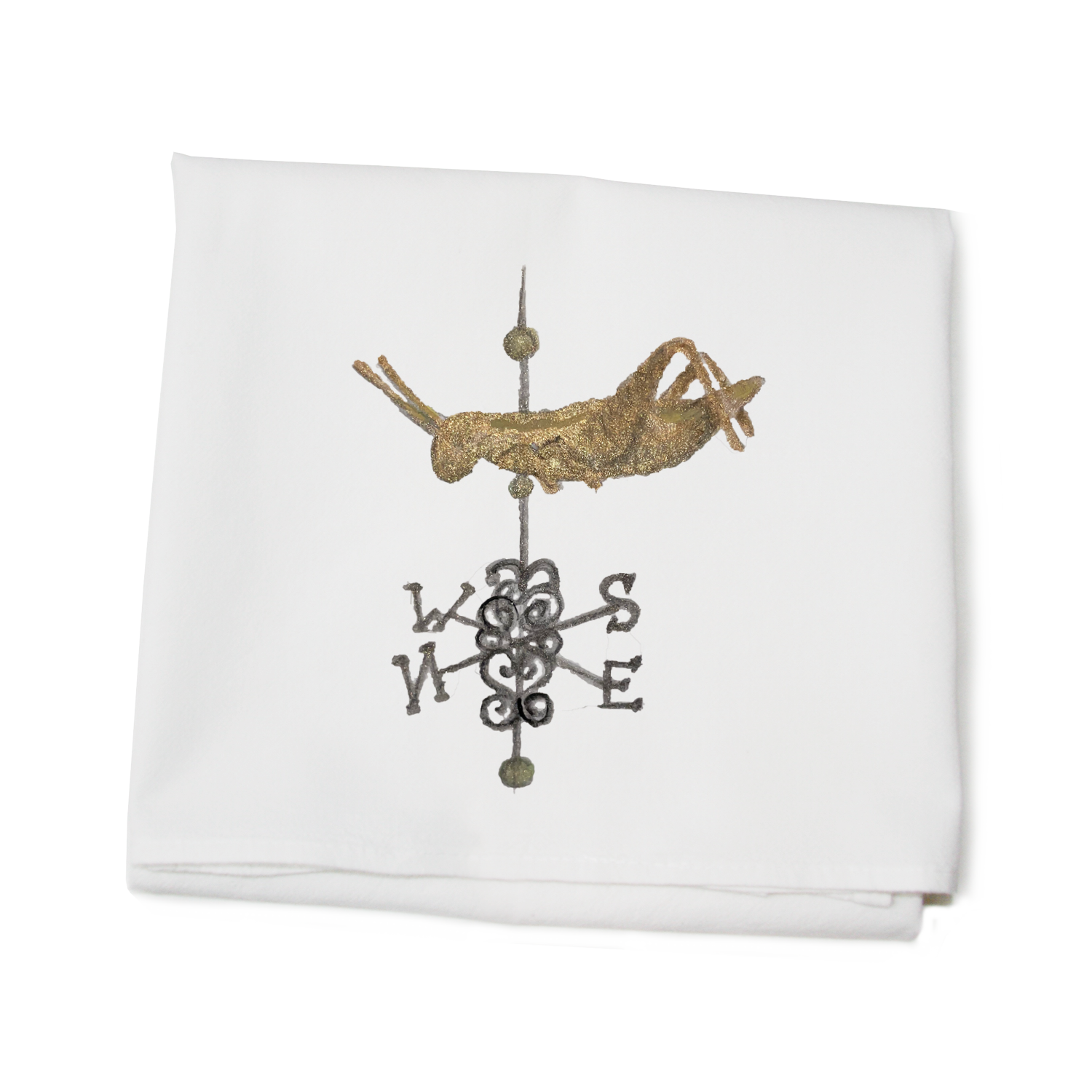 faneuil hall weathervane flour sack towel