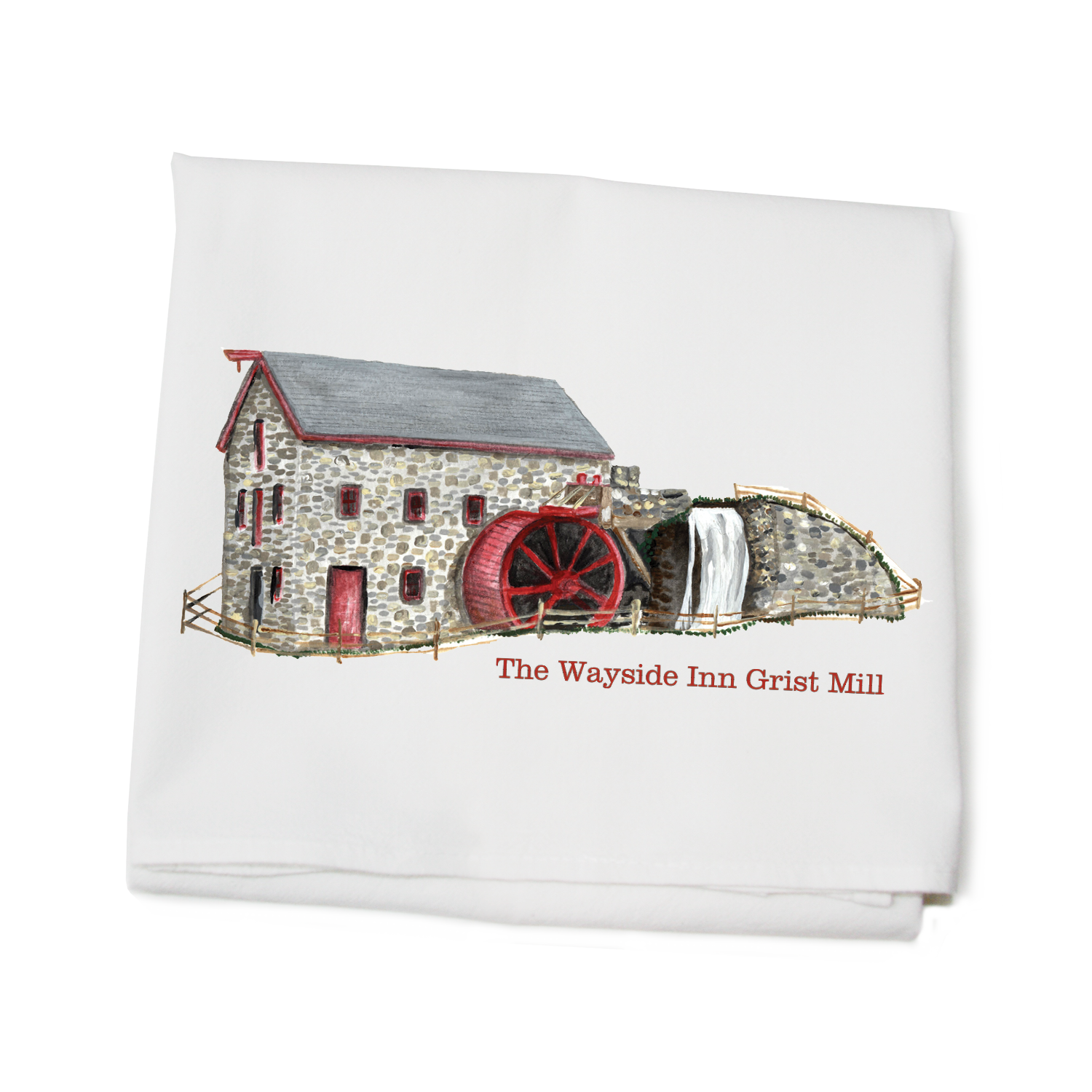 wayside inn grist mill flour sack towel