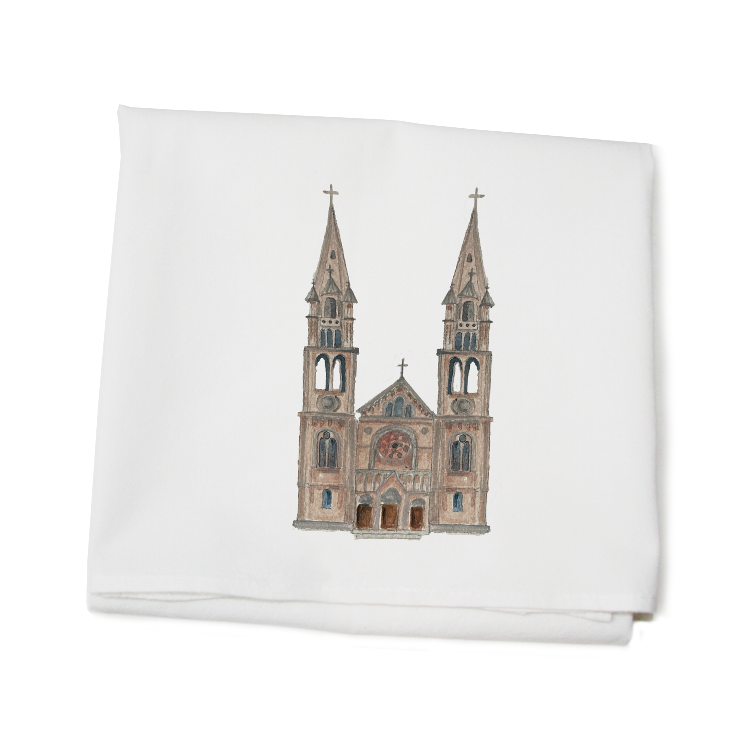 mission hill basilica flour sack towel