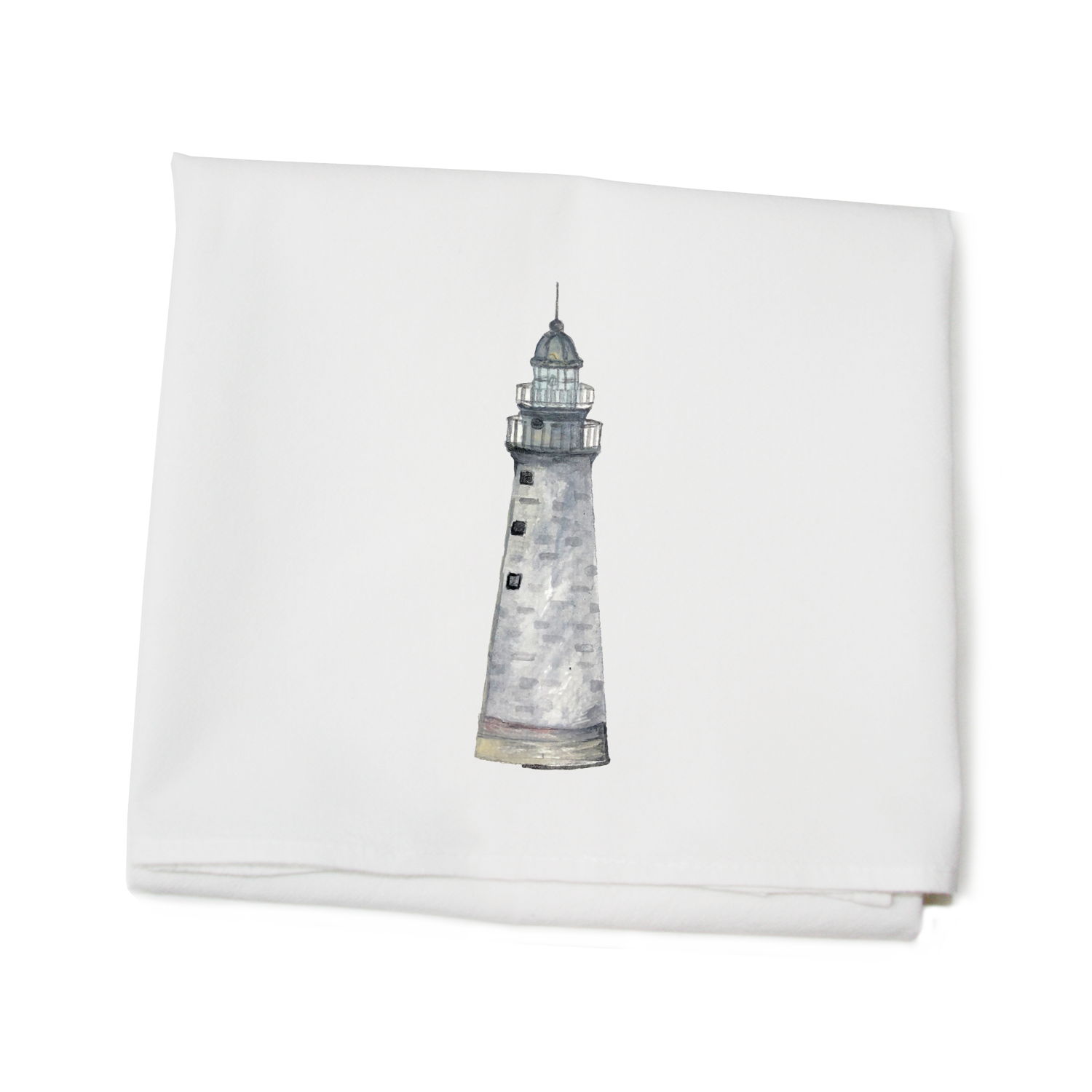 minots lighthouse cohasset flour sack towel