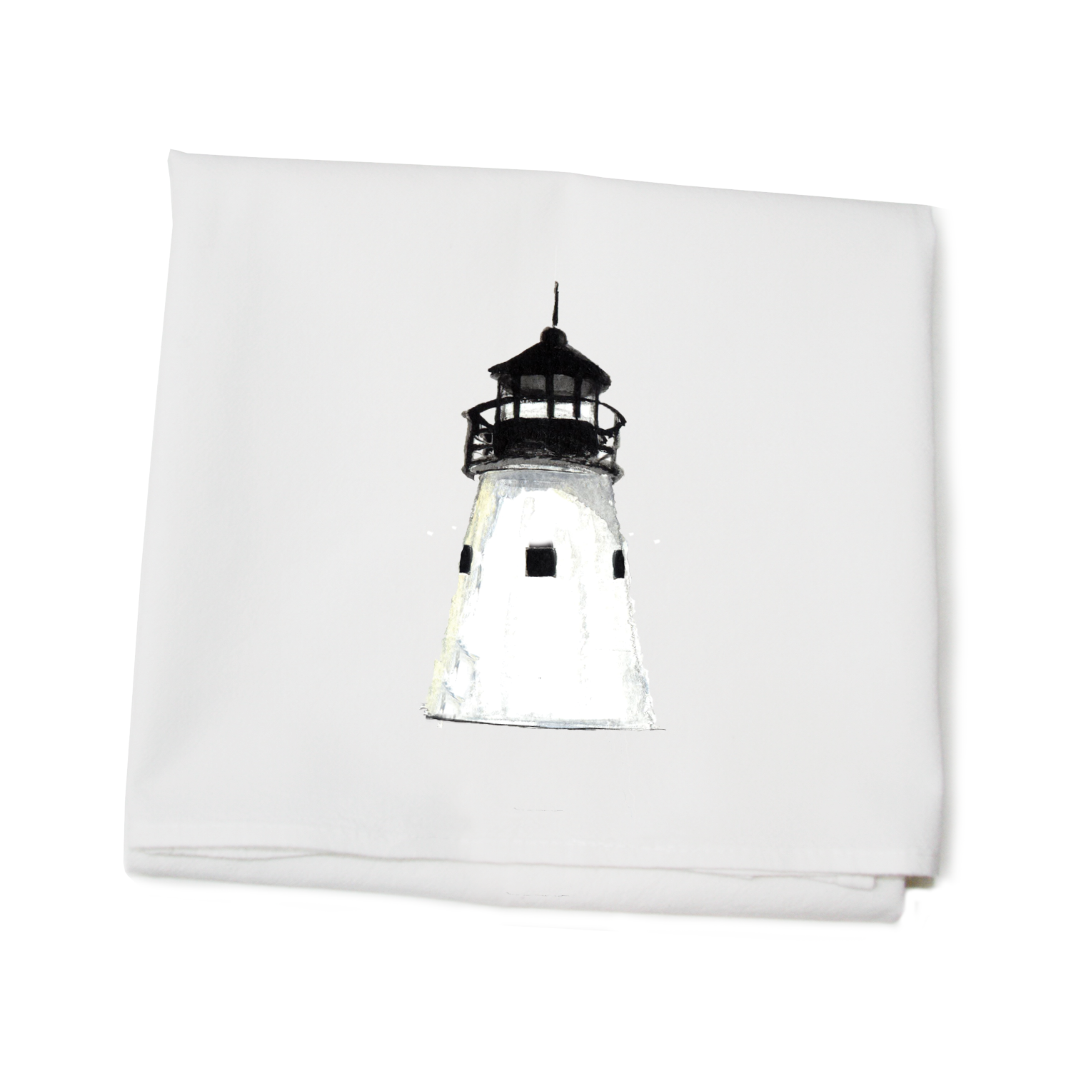 lobster point lighthouse ogunquit flour sack towel