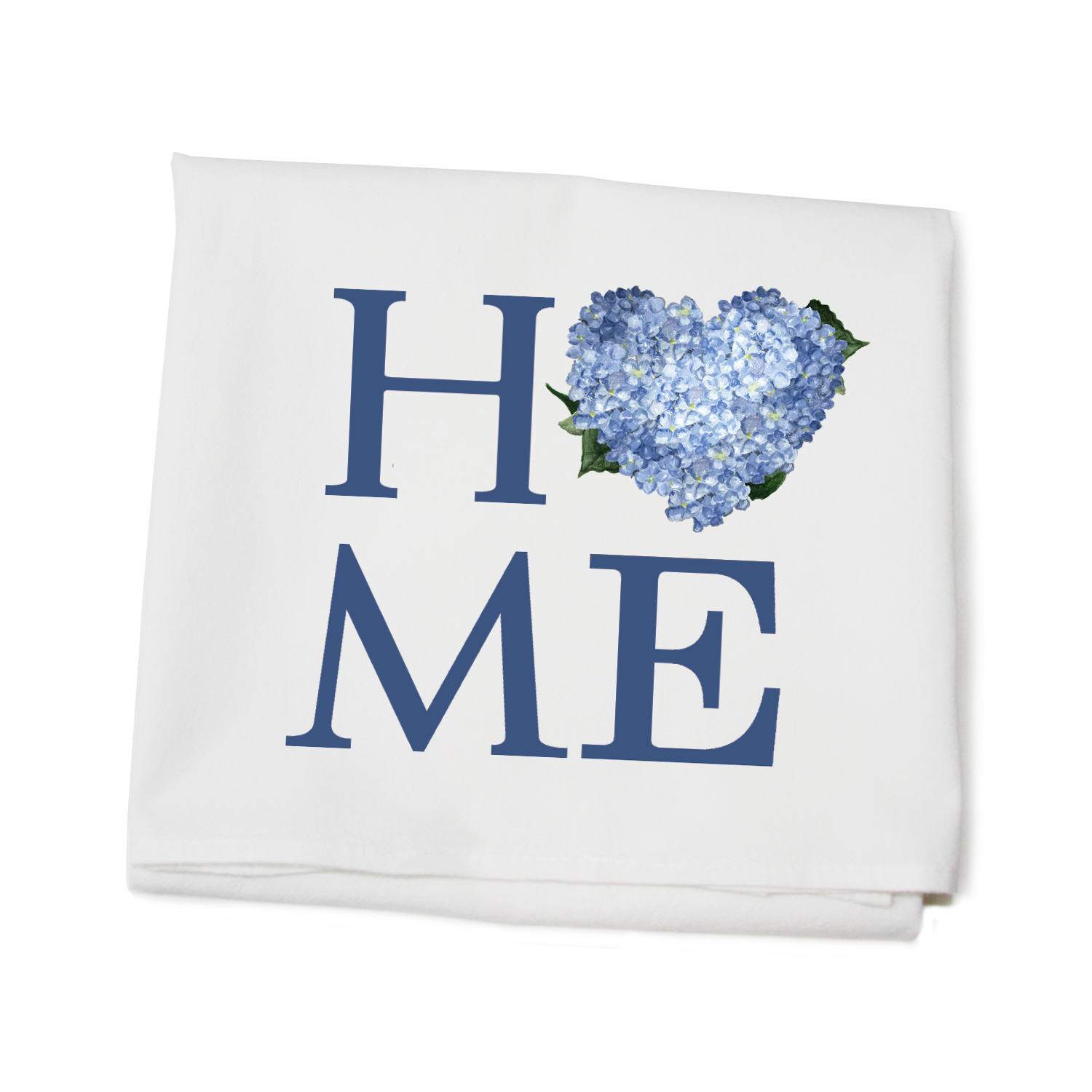 home hydrangea flour sack towel