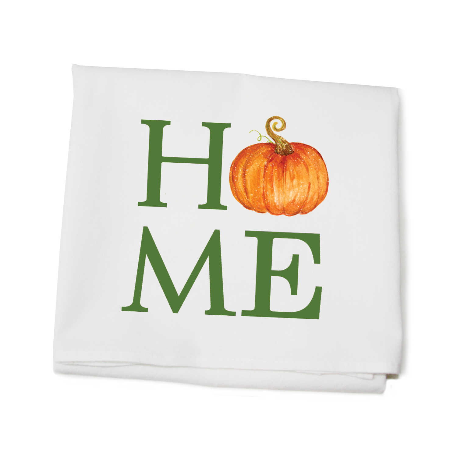 home pumpkin flour sack towel