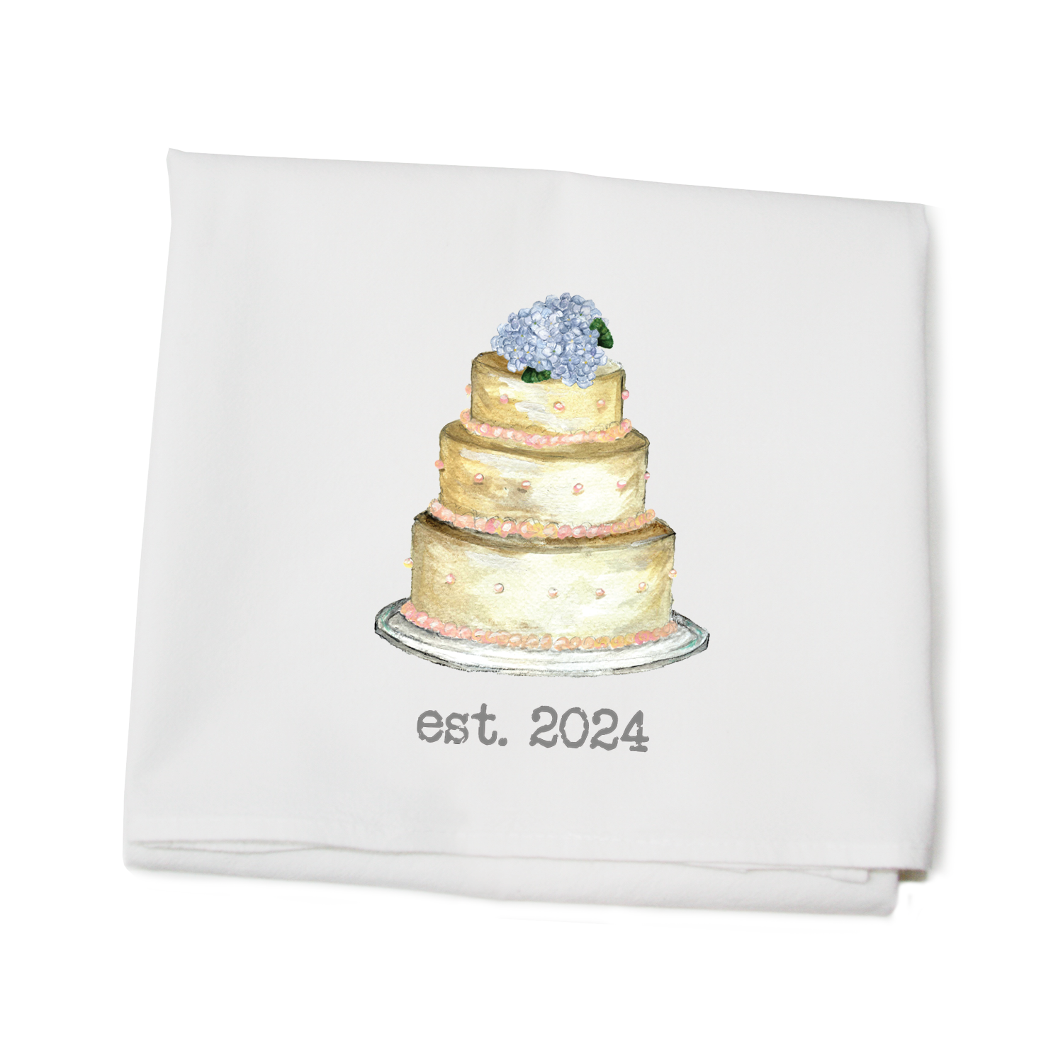 wedding cake 2024 flour sack towel