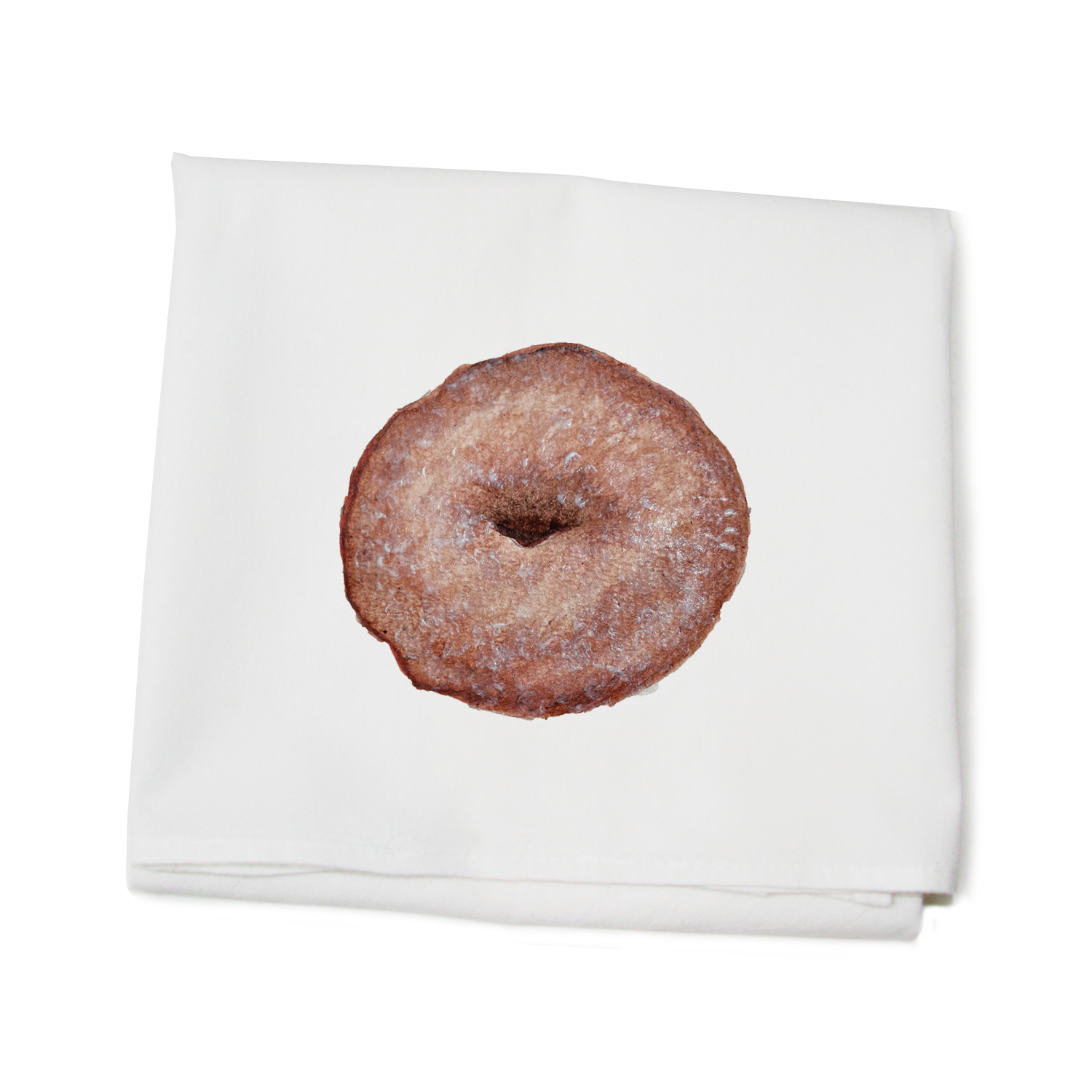 cider donut flour sack towel