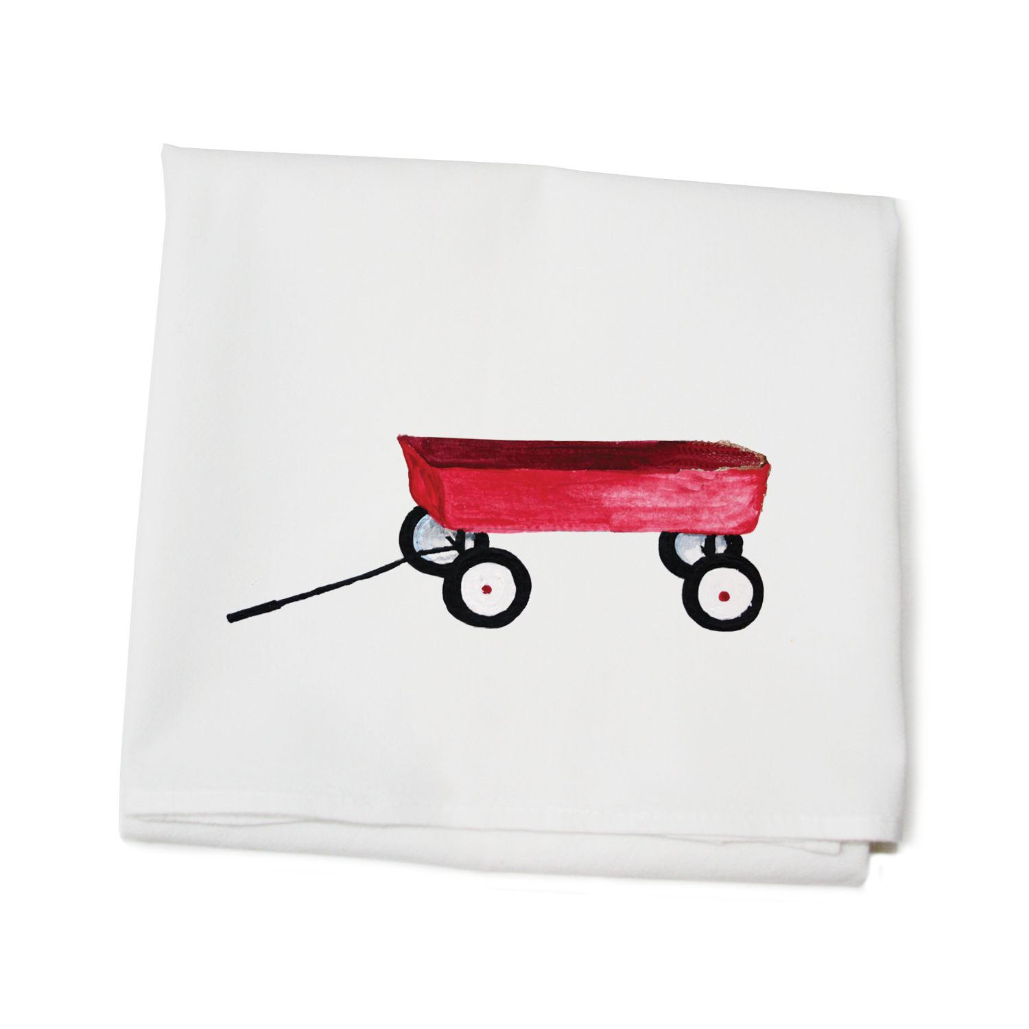 little red wagon flour sack towel