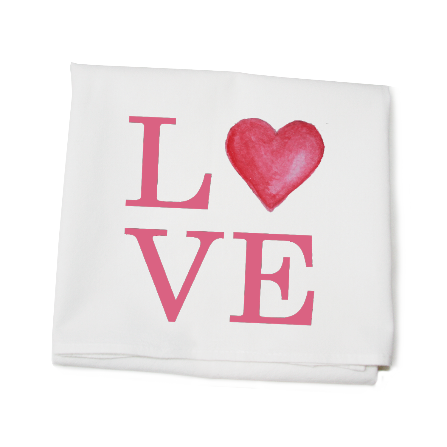 love love flour sack towel