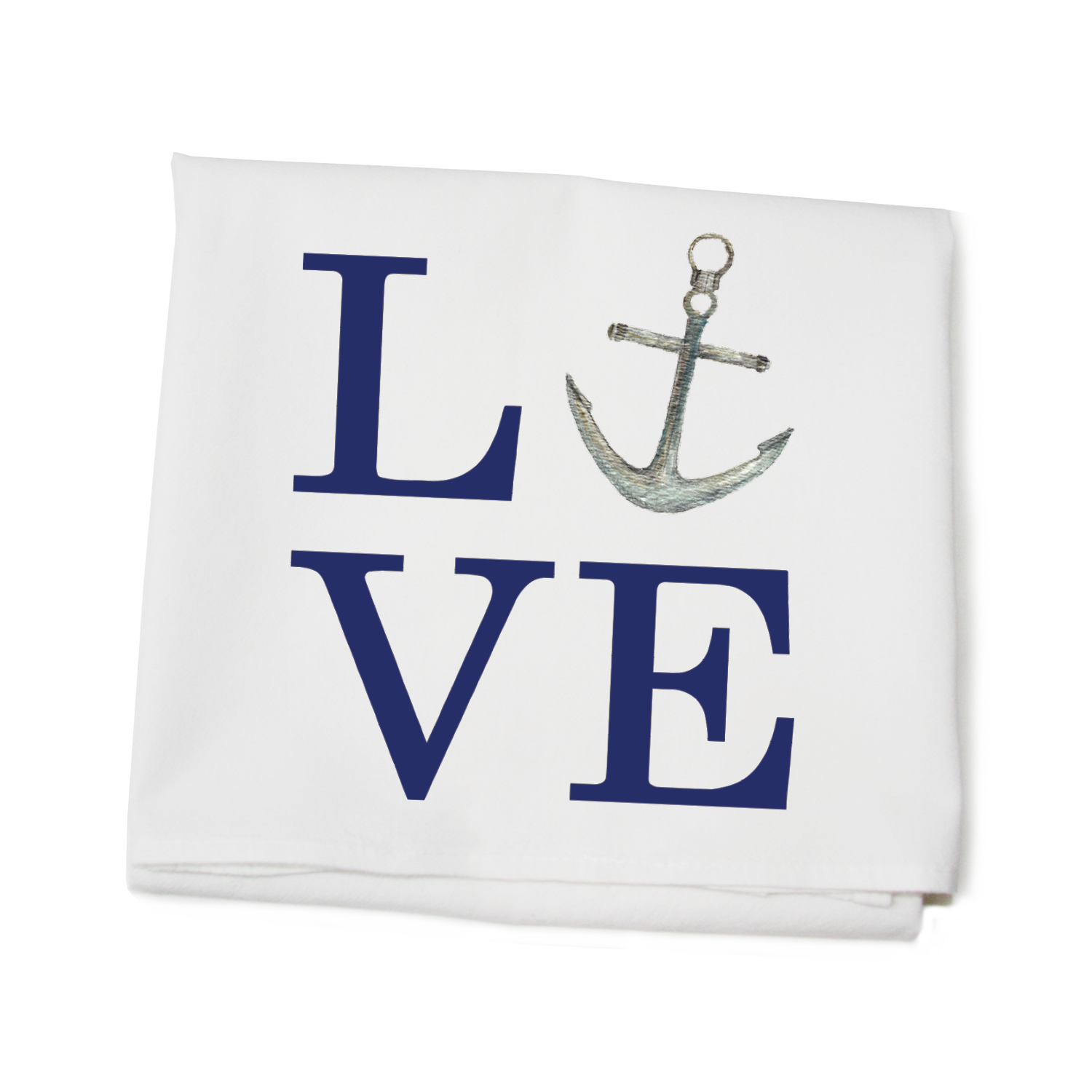 love anchor flour sack towel
