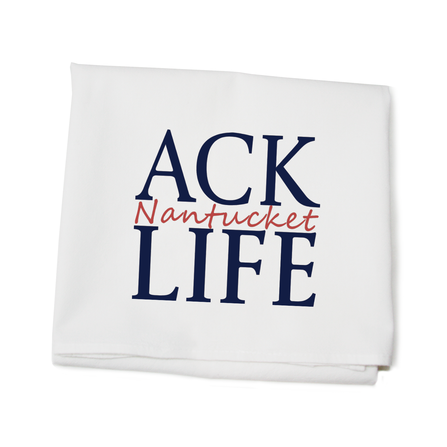 ACK Life Nantucket in nantucket red flour sack towel