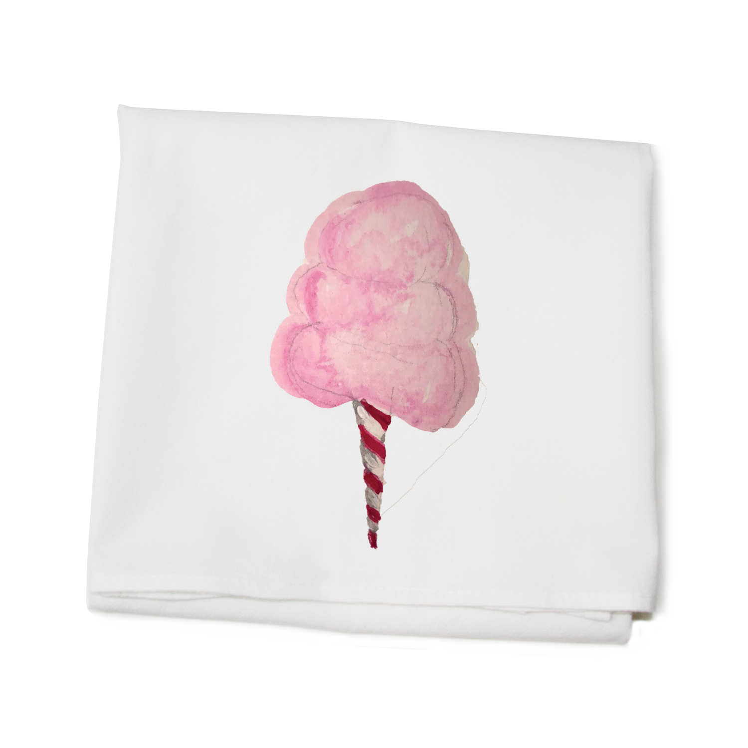 cotton candy flour sack towel