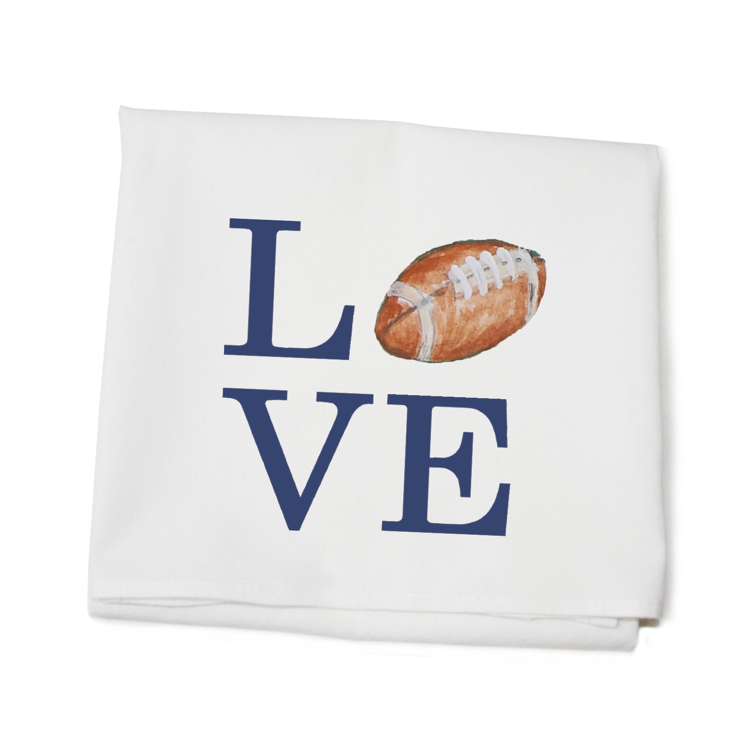 love football flour sack towel