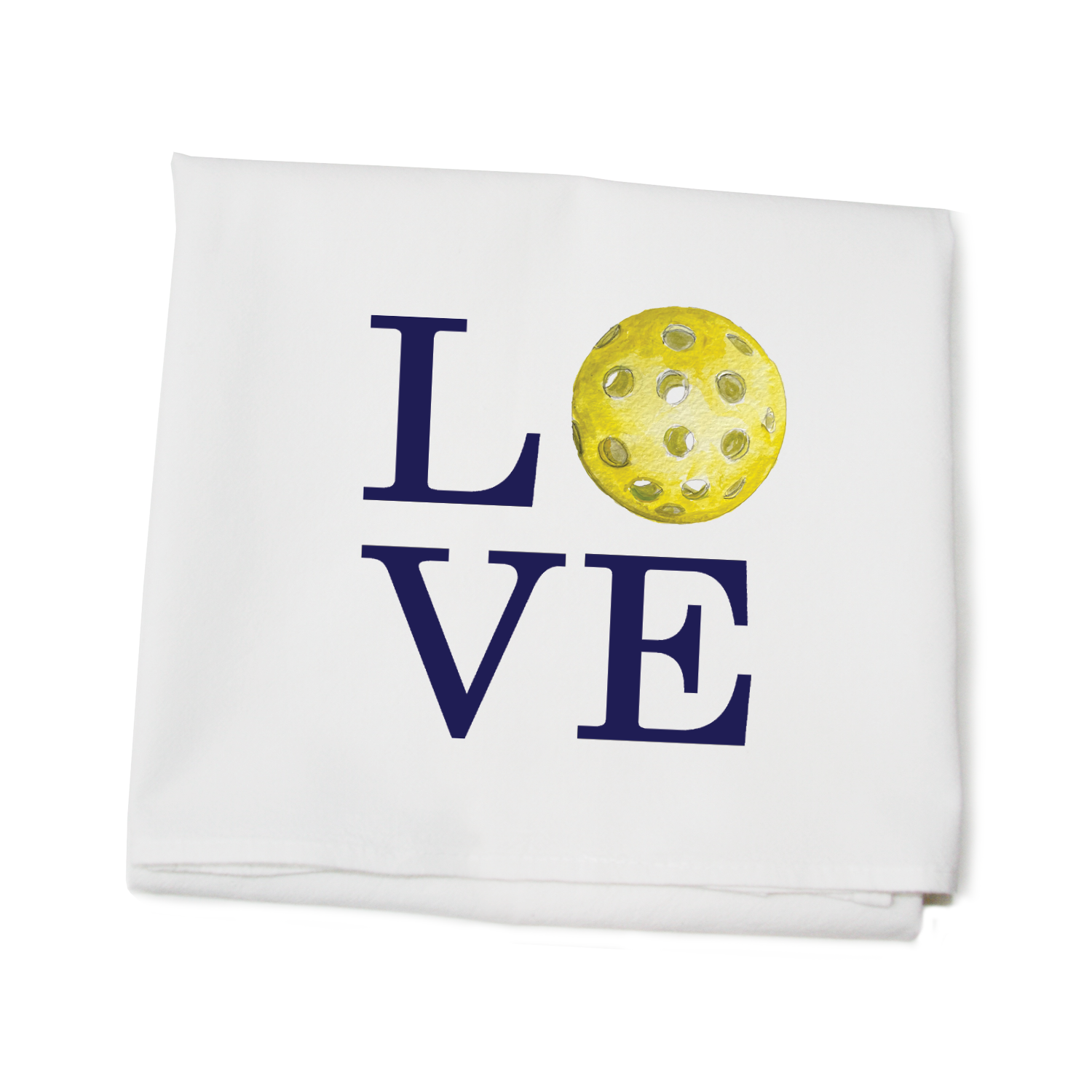 love pickleball flour sack towel