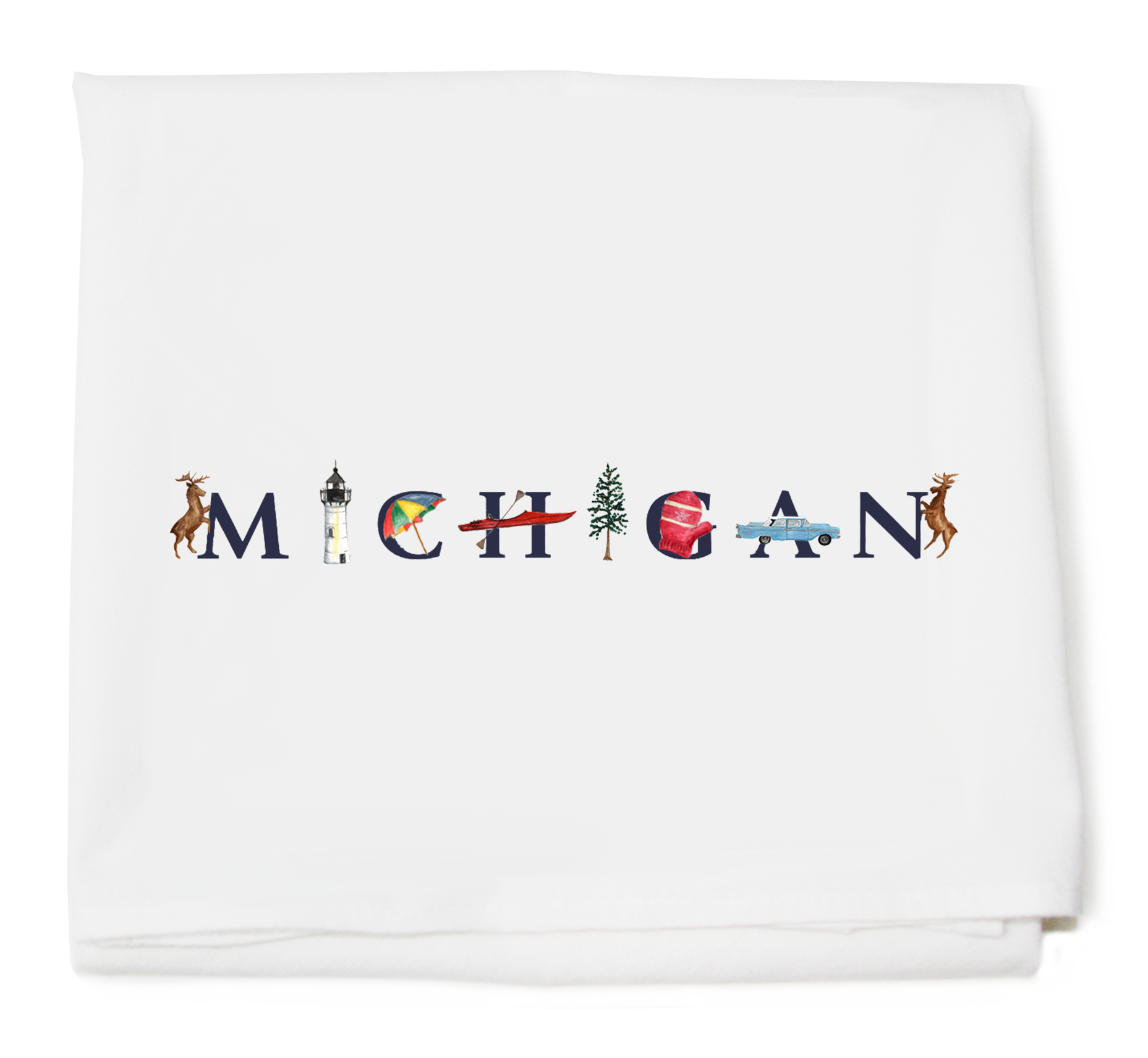 Michigan flour sack towel