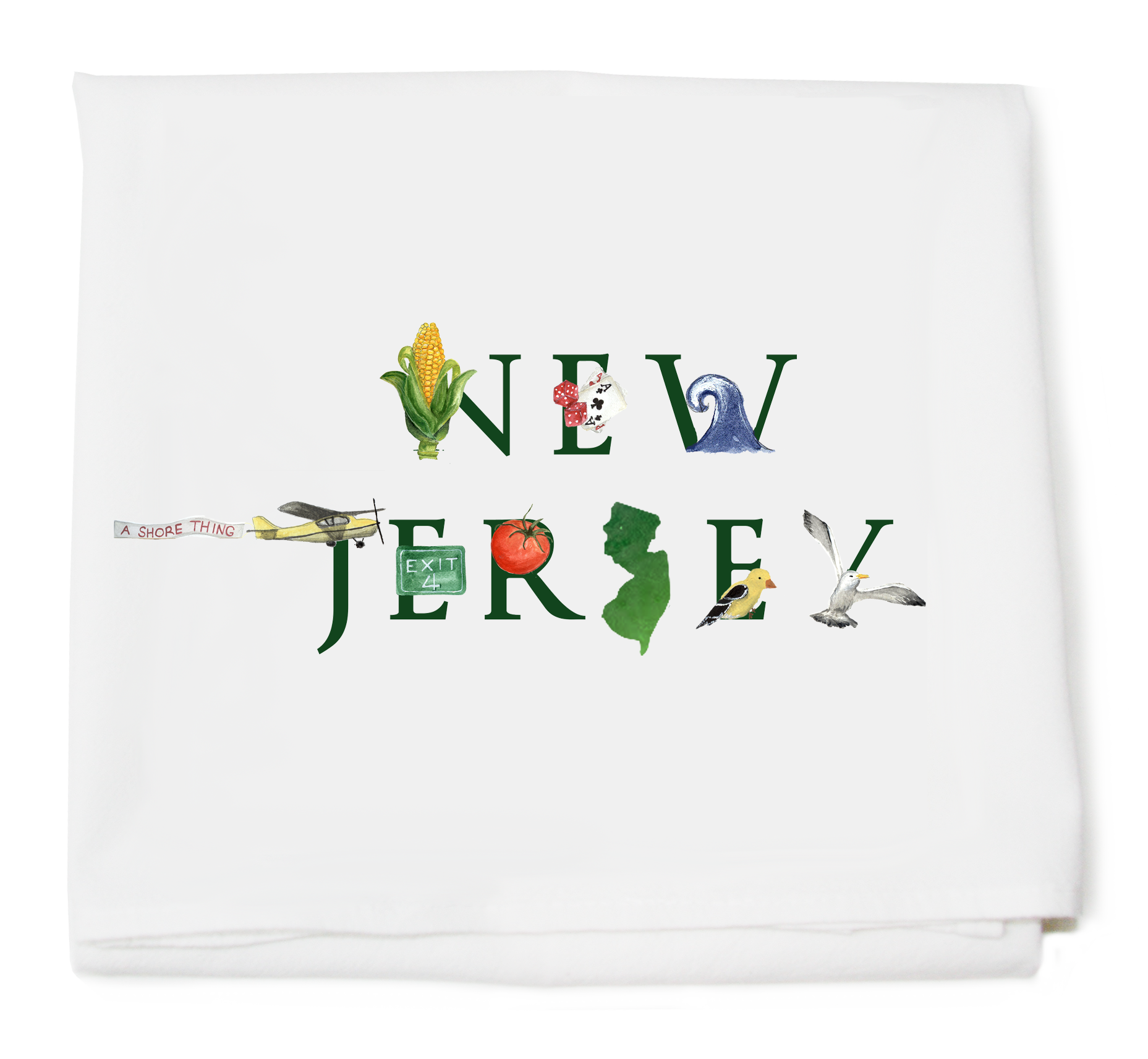 New Jersey flour sack towel