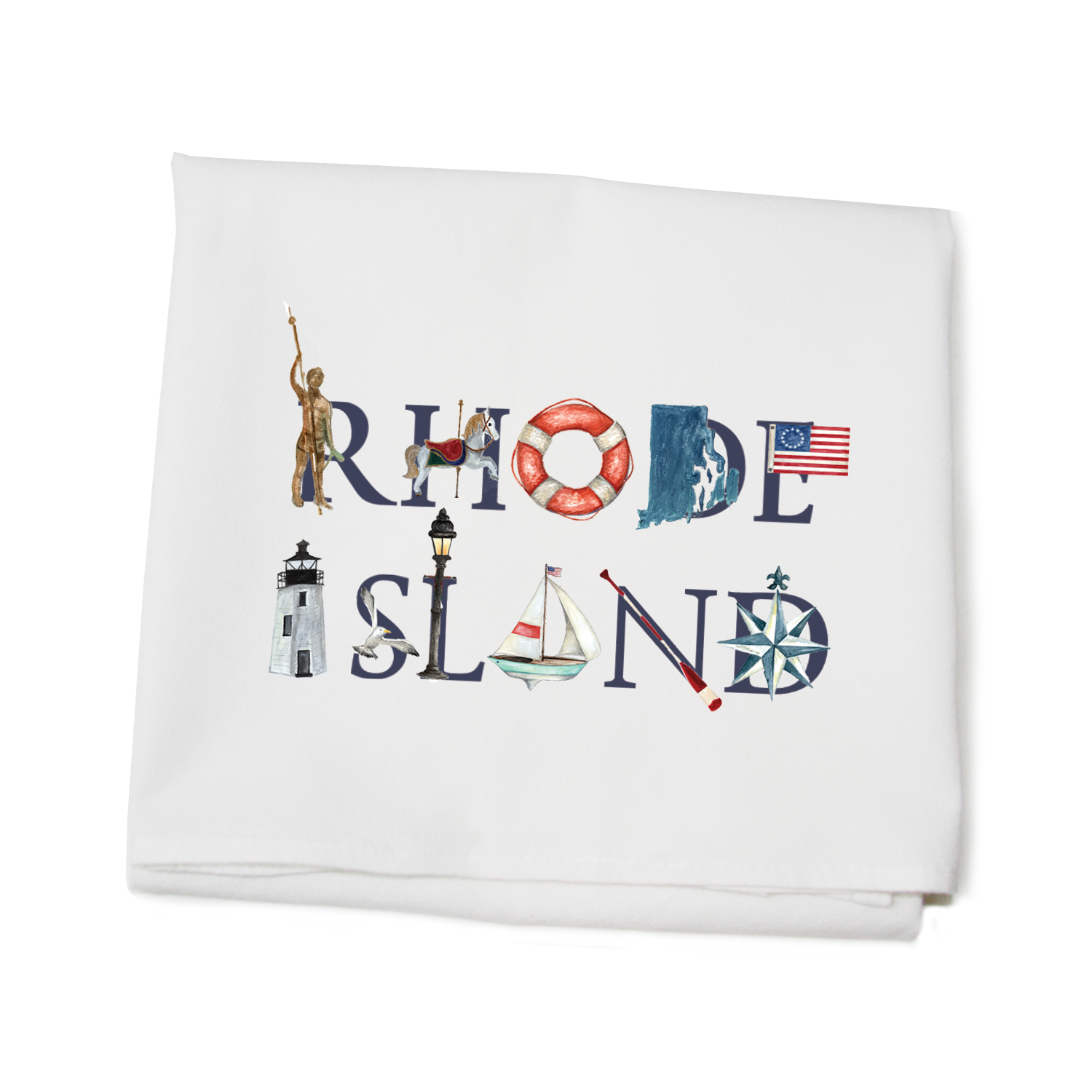 Rhode Island flour sack towel