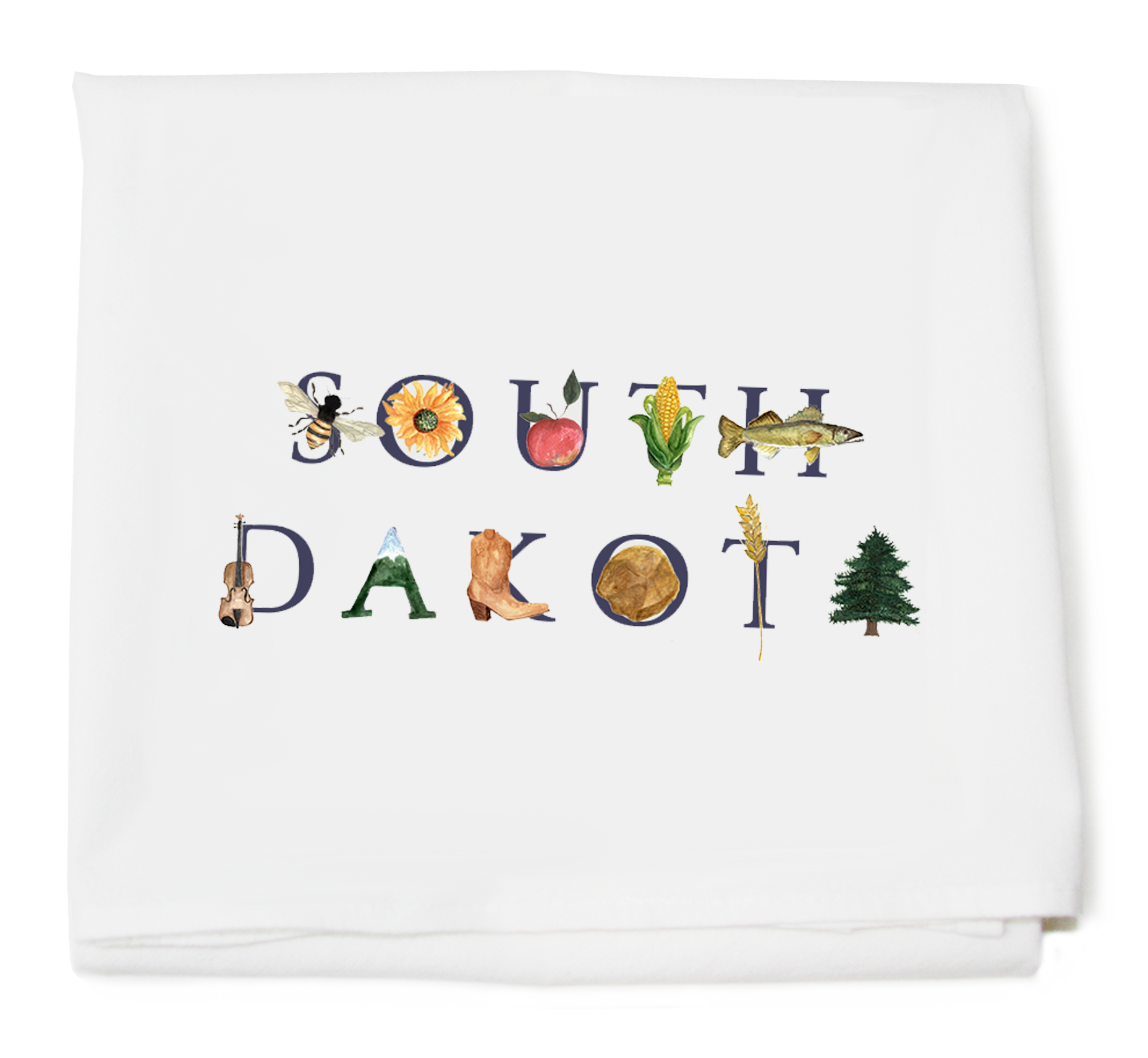 South Dakota flour sack towel