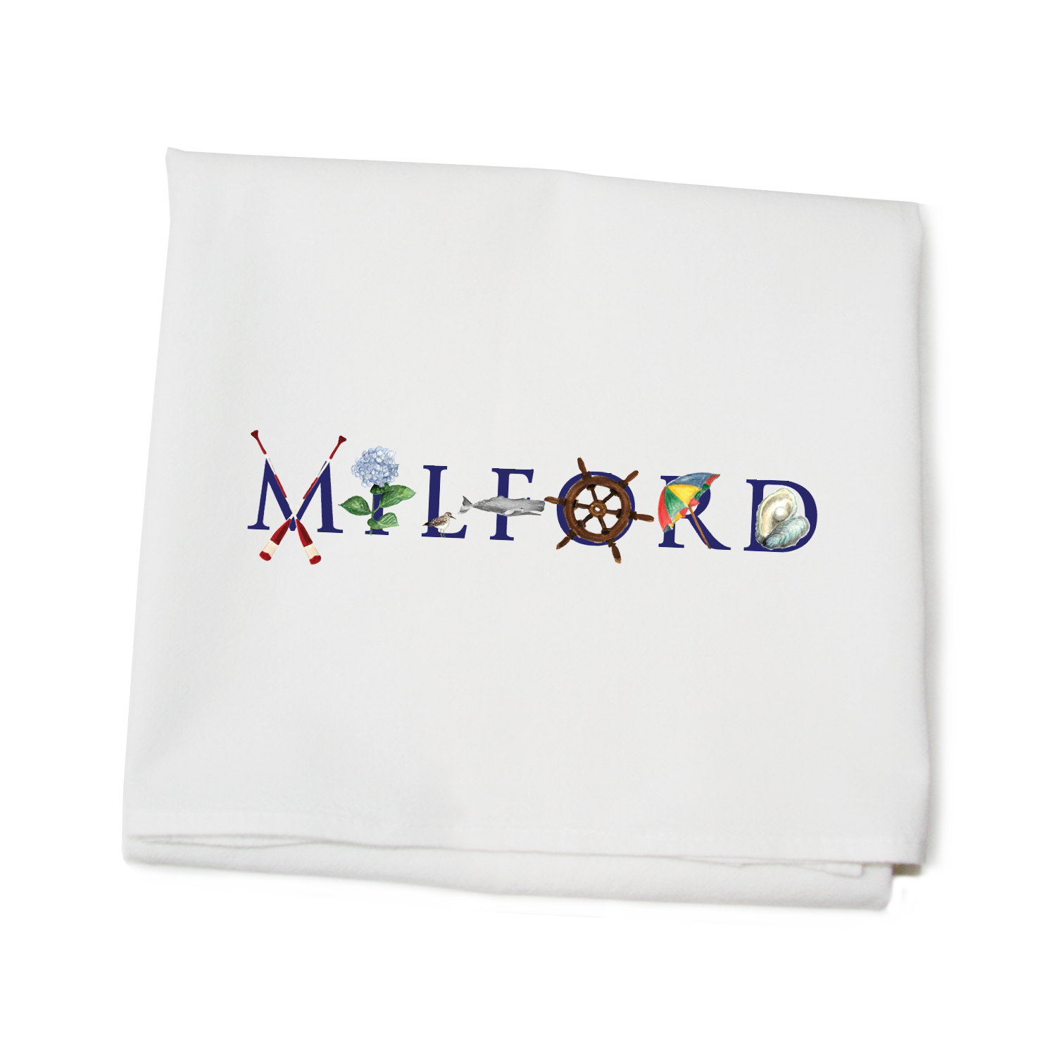 milford, ct flour sack towel