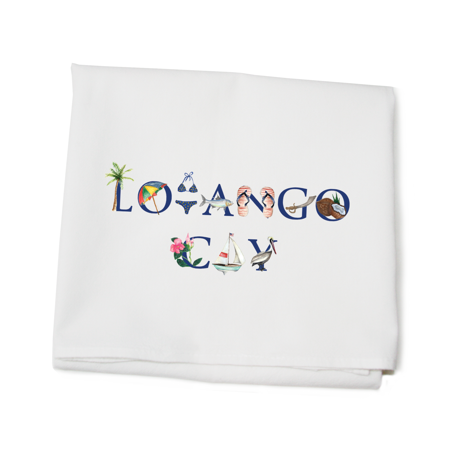 lovango cay flour sack towel