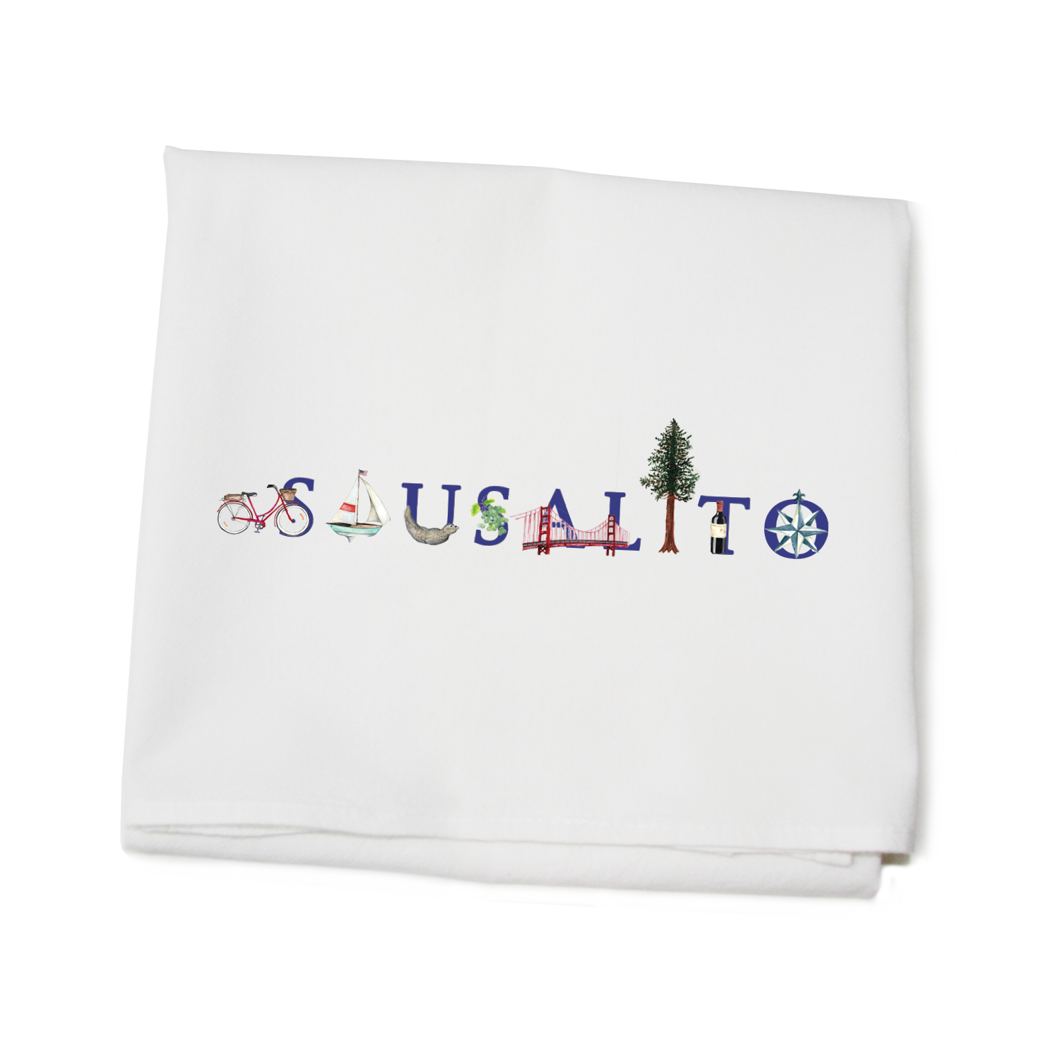 sausalito flour sack towel