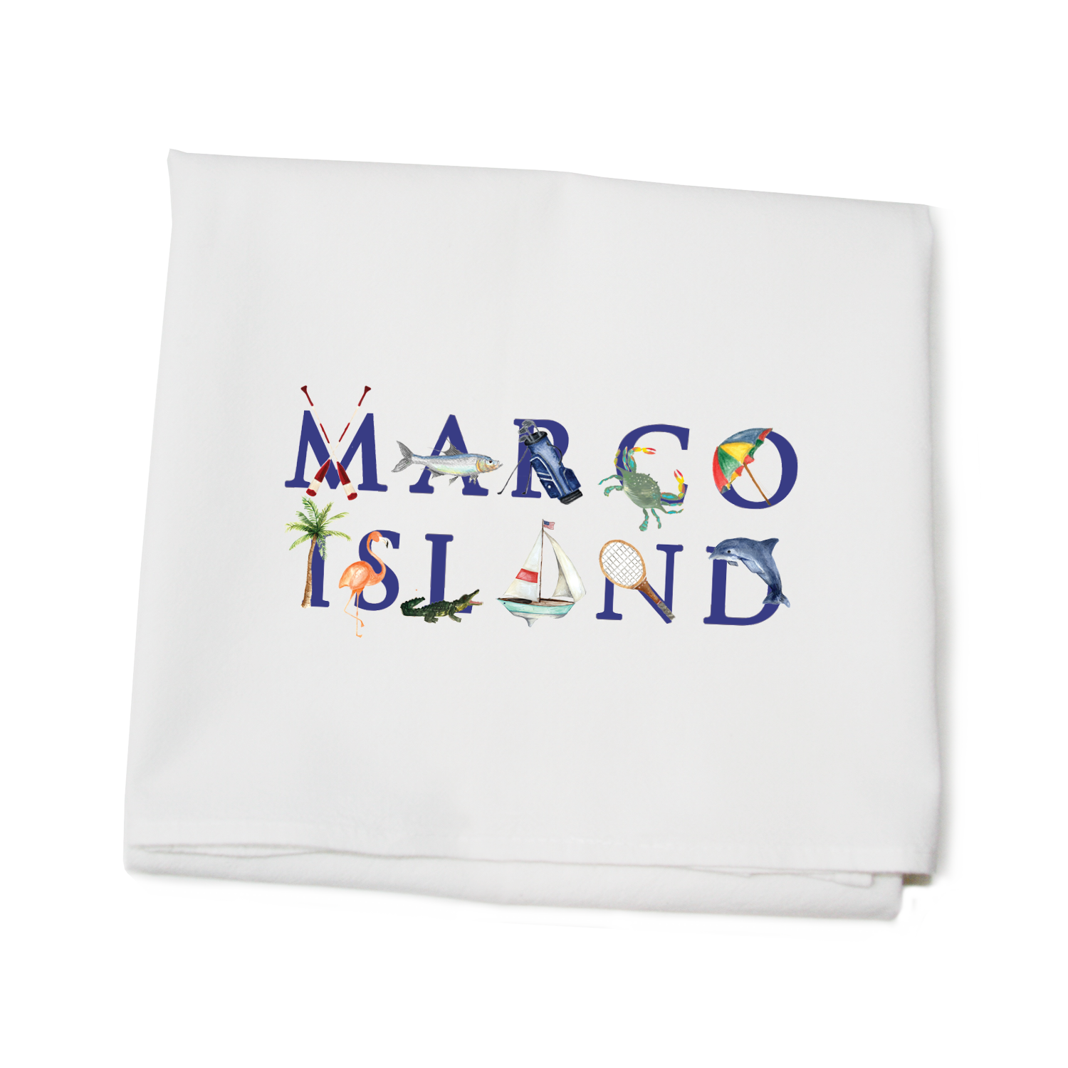marco island flour sack towel