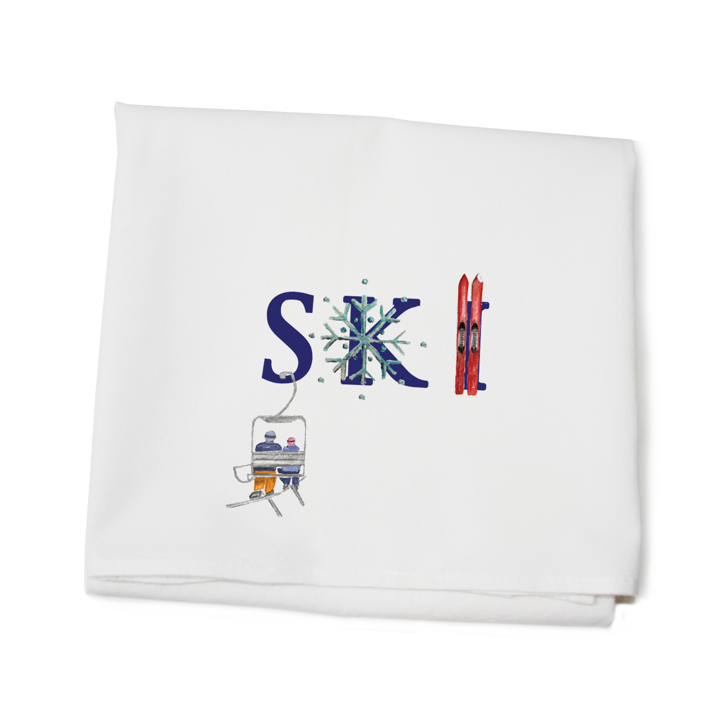 ski flour sack towel