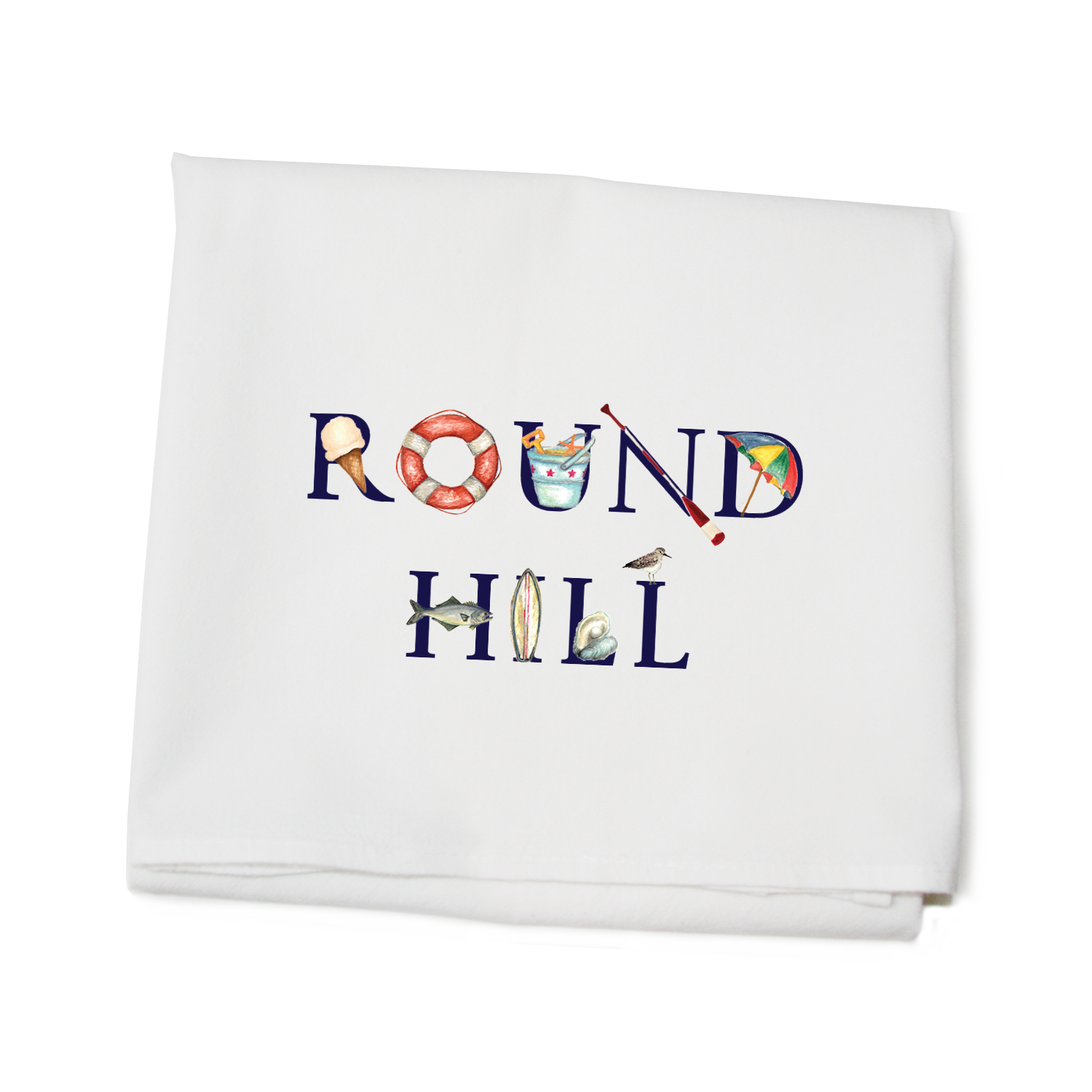 round hill beach flour sack towel