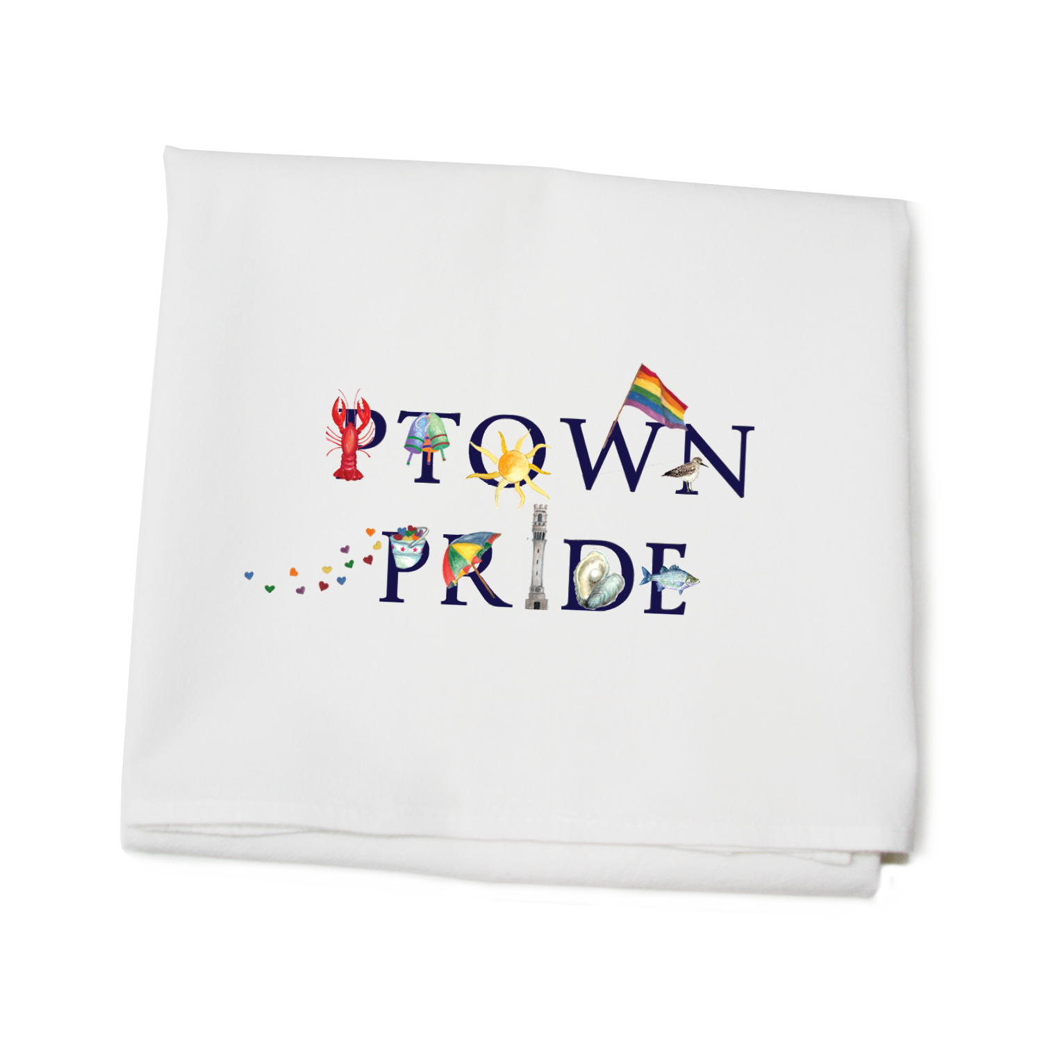 ptown pride flour sack towel