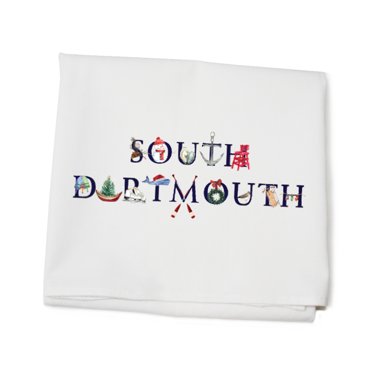 south dartmouth winter flour sack towel