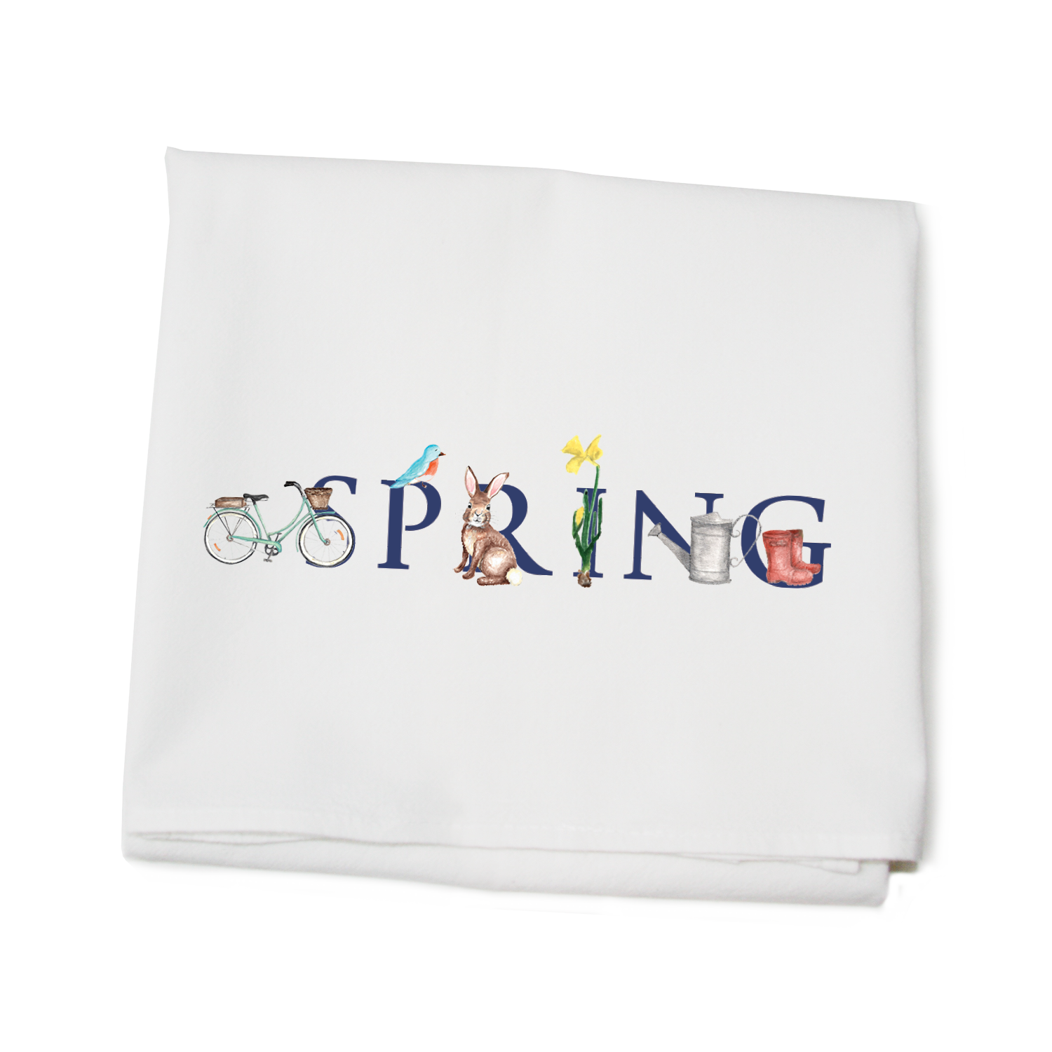 spring flour sack towel