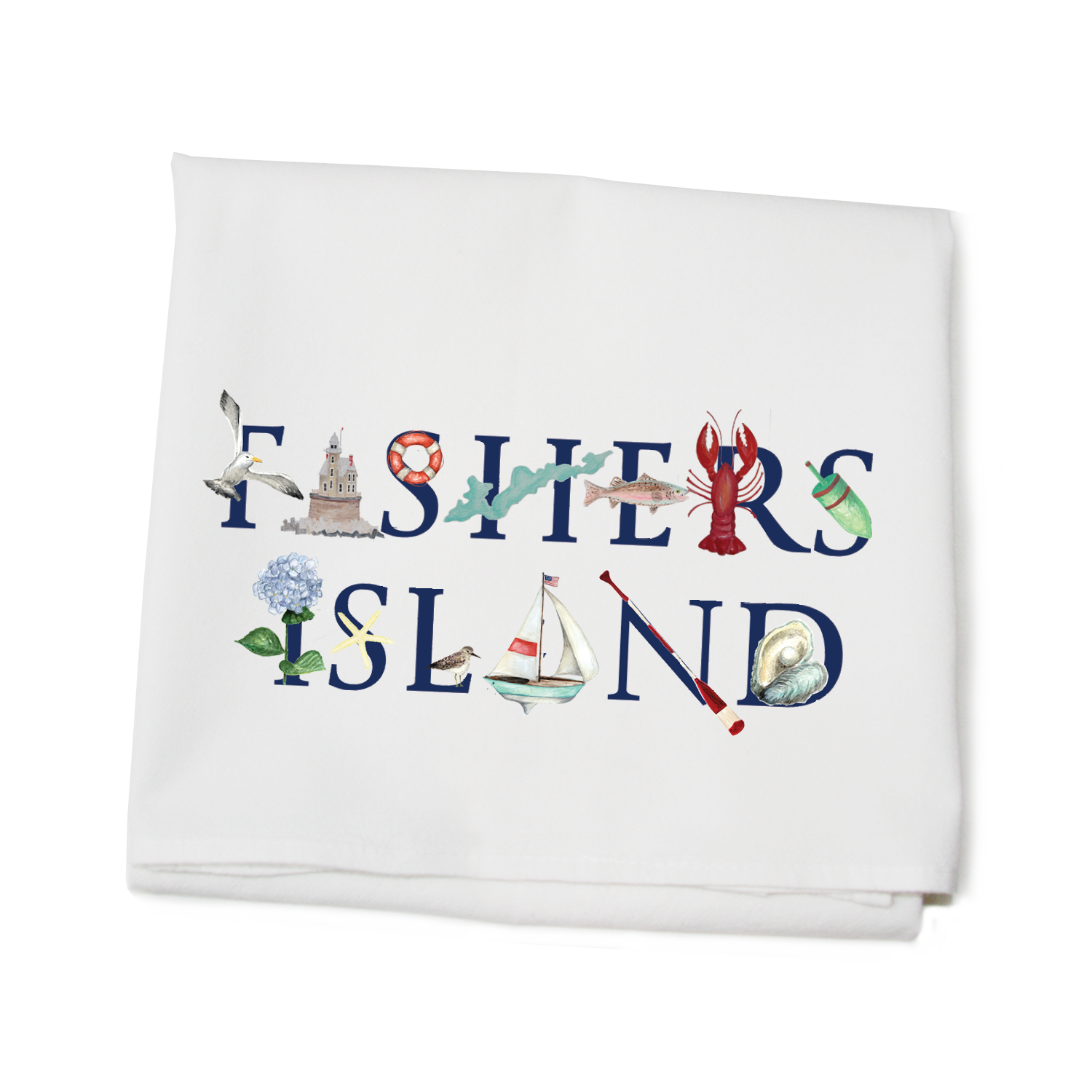 fishers island flour sack towel