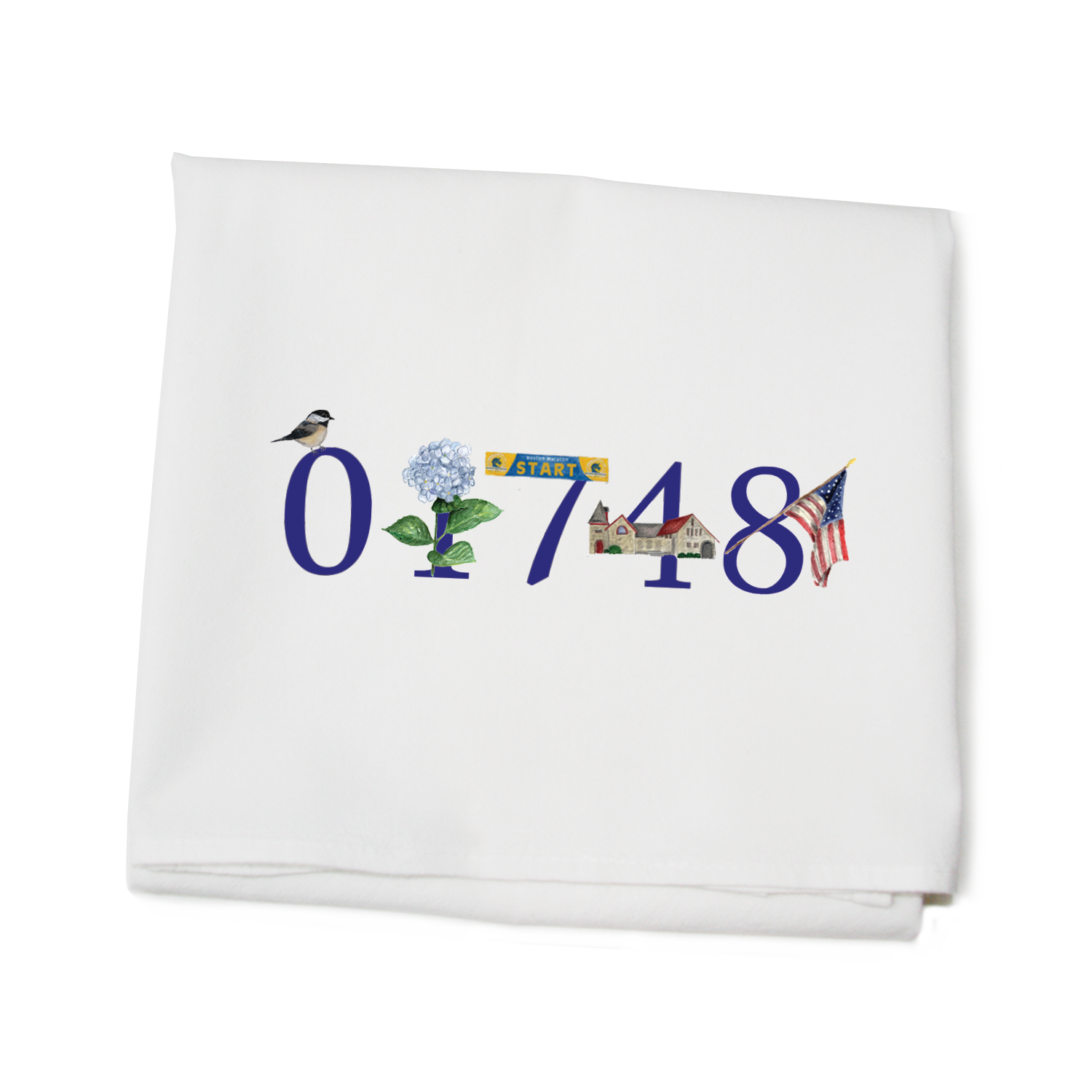 hopkinton zip code 01748 flour sack towel