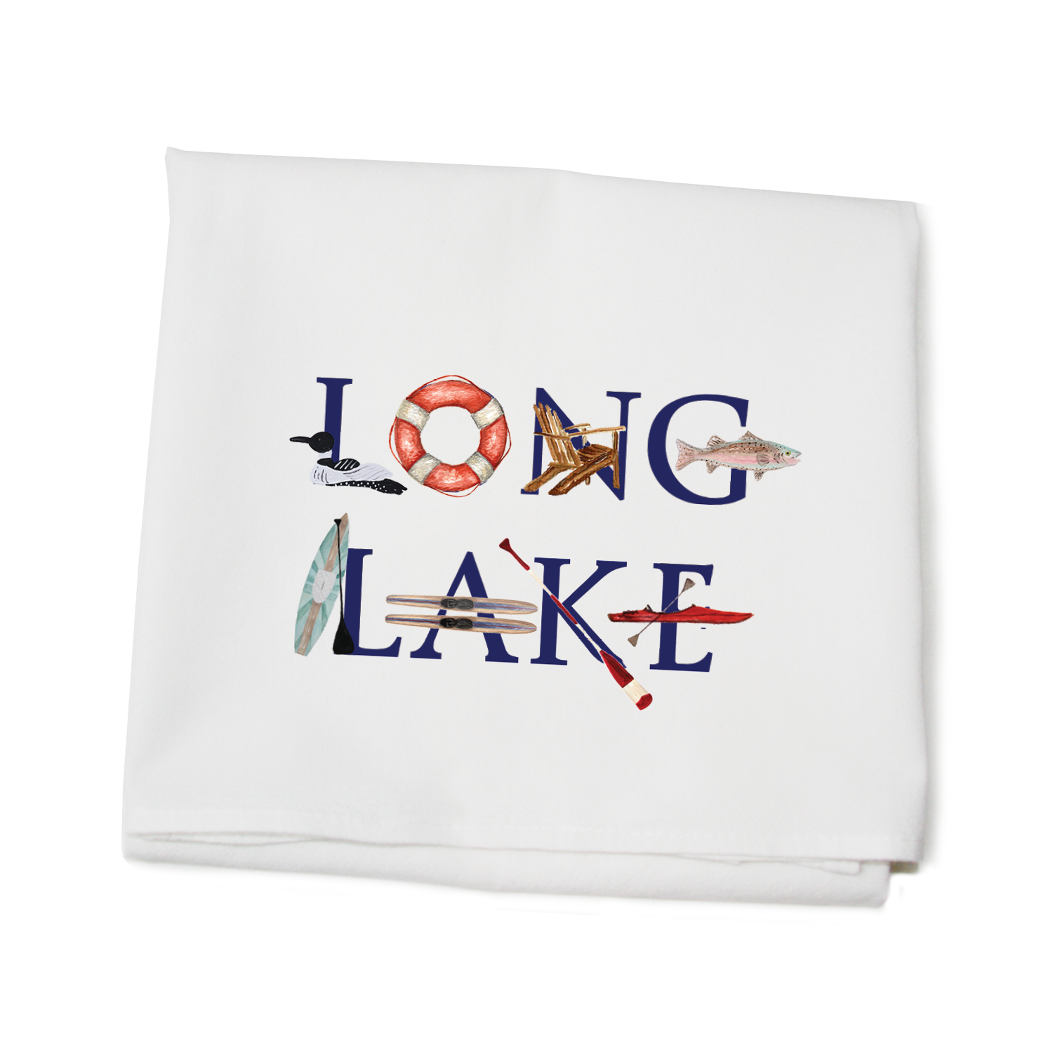 long lake  flour sack towel