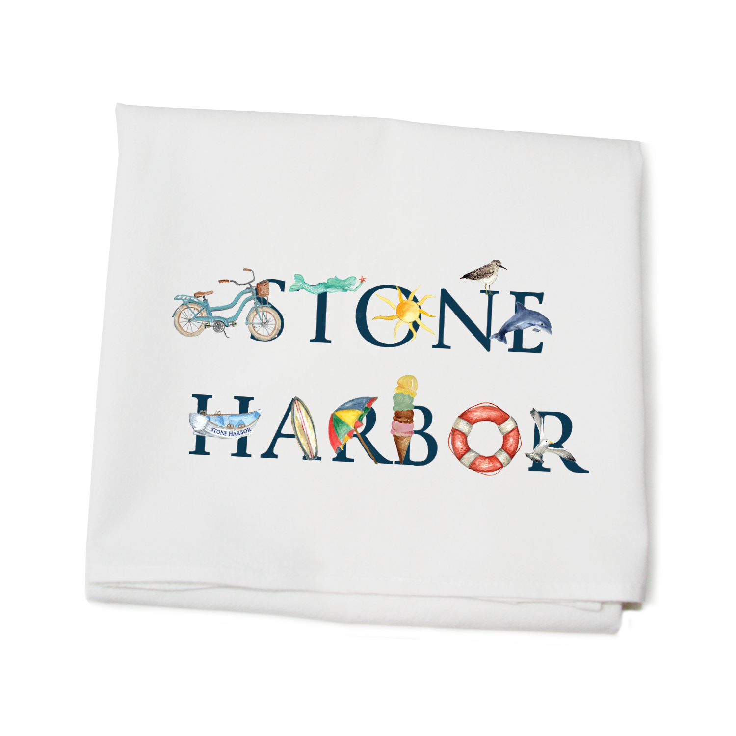 stone harbor flour sack towel