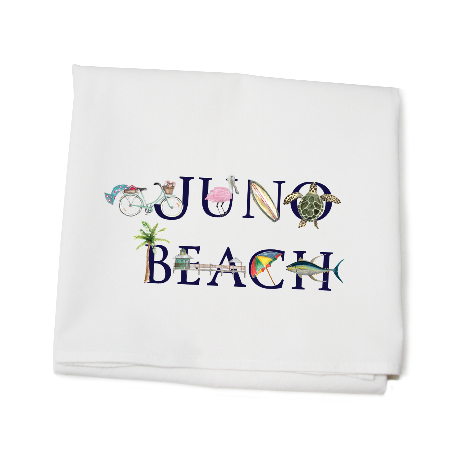 juno beach flour sack towel