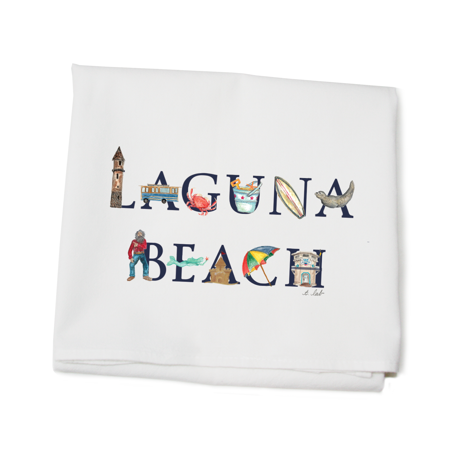 laguna beach flour sack towel