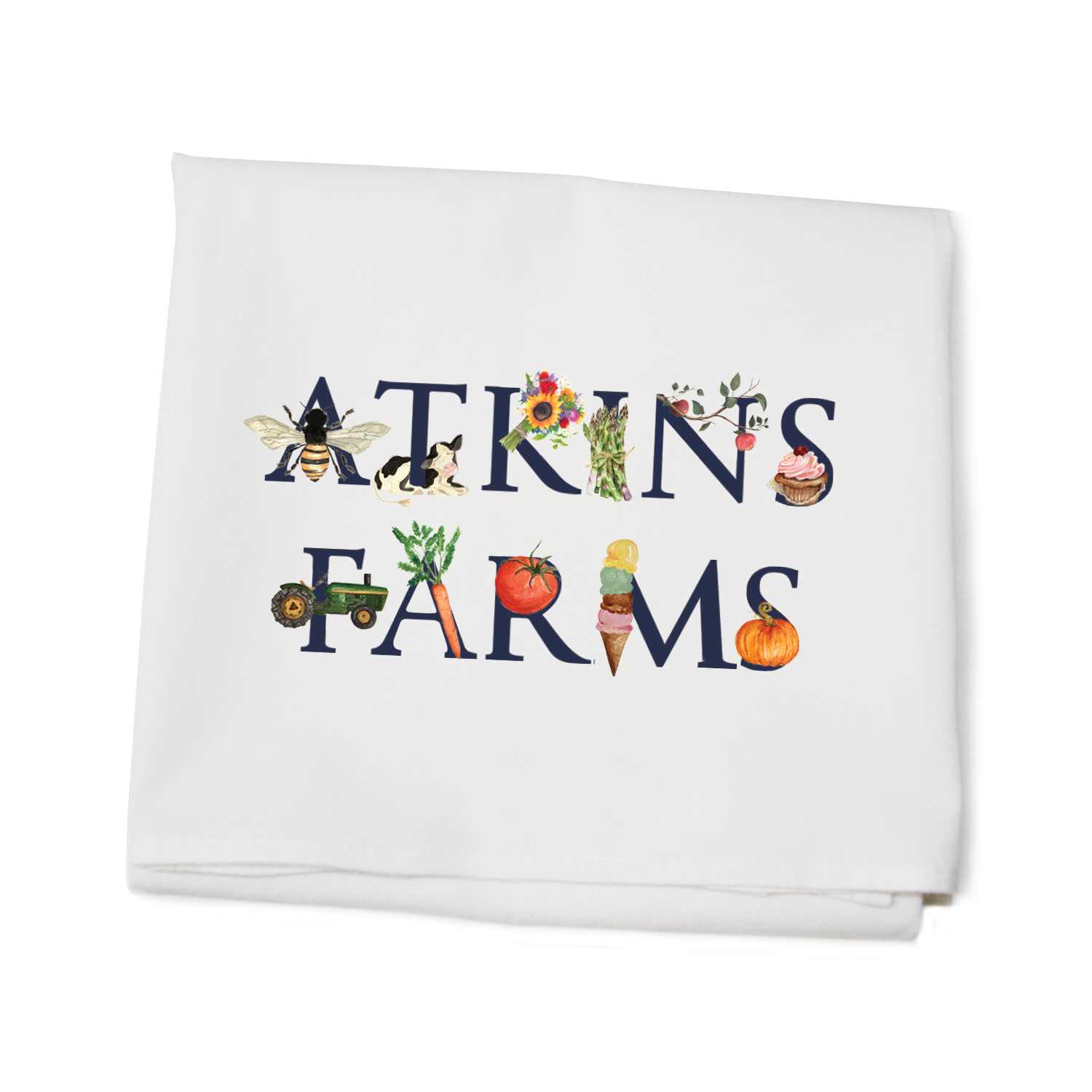 atkins farm flour sack towel