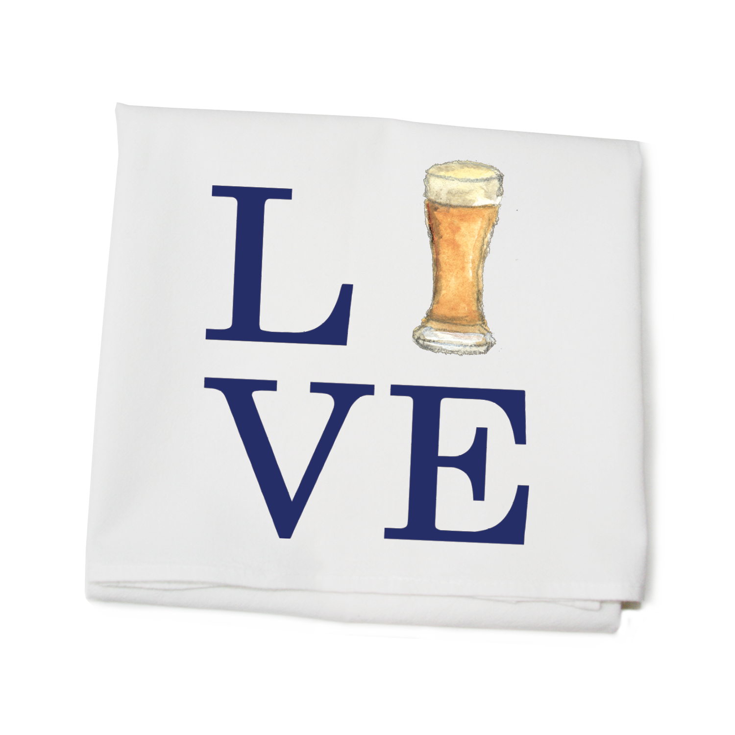 love beer flour sack towel