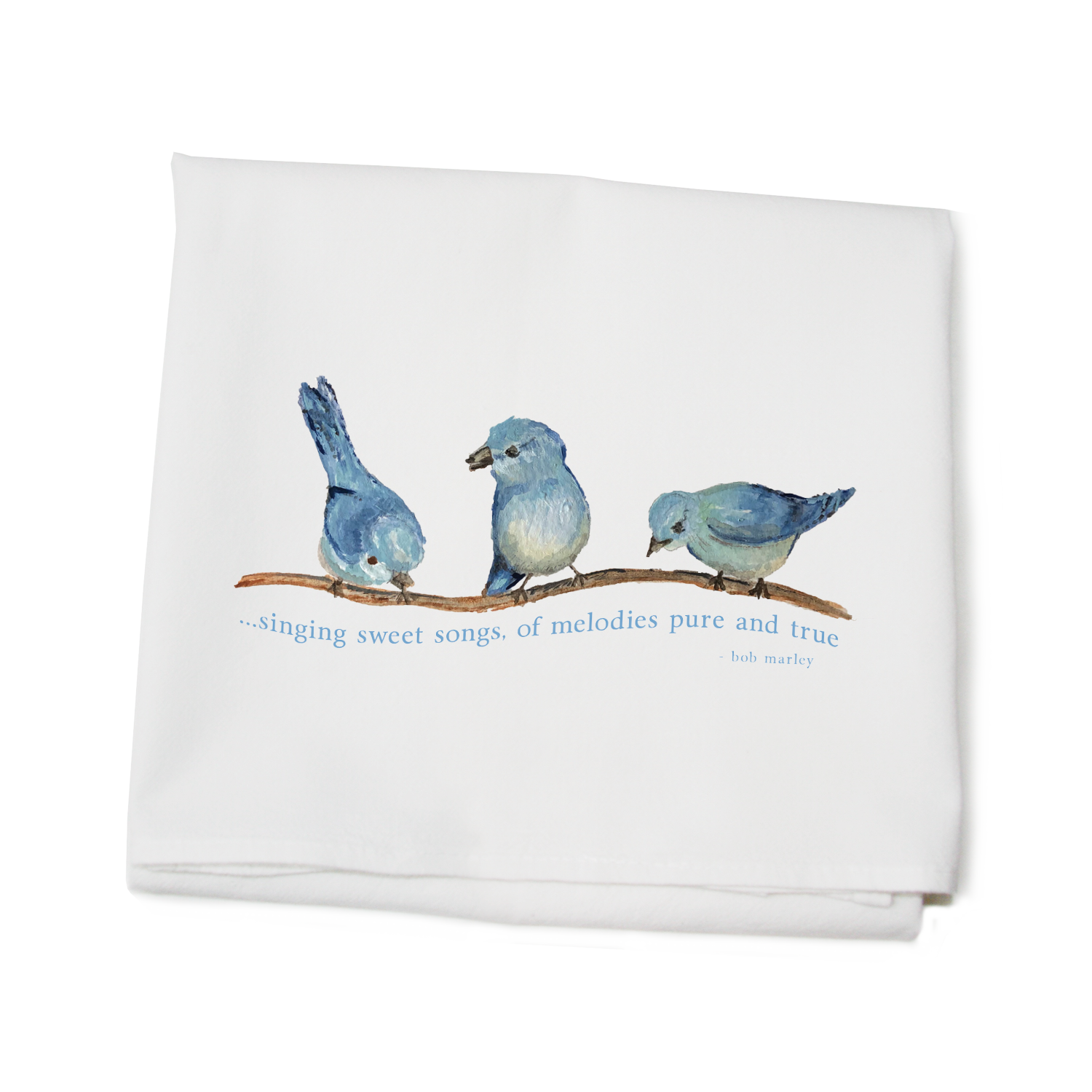three little birds flour sack towel