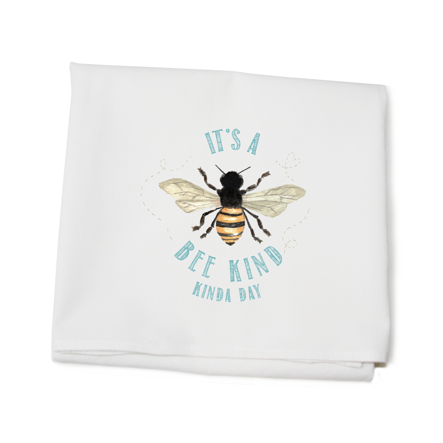 bee kind, kinda day flour sack towel