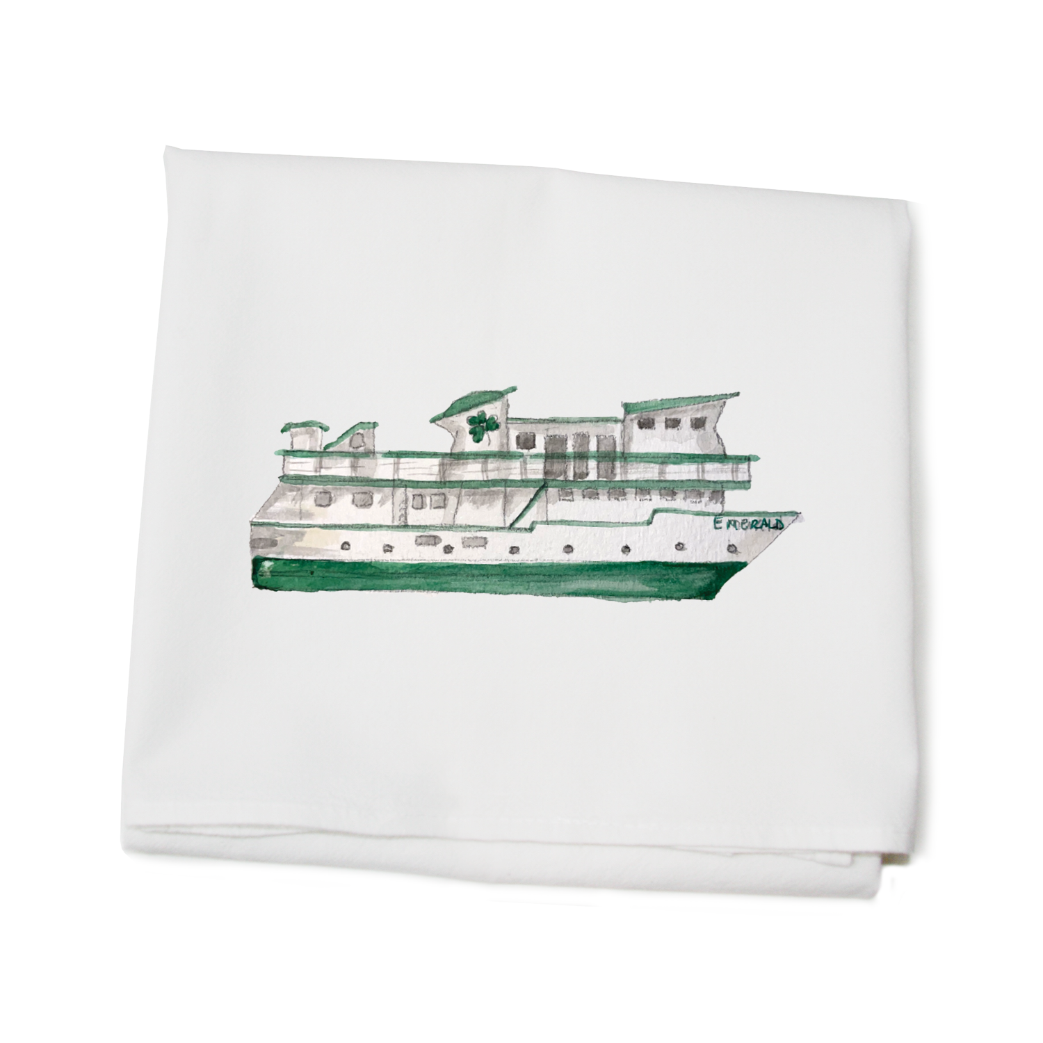 beaver island ferry flour sack towel