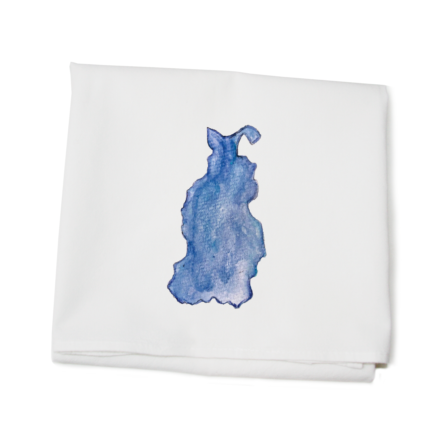 beaver island shape flour sack towel