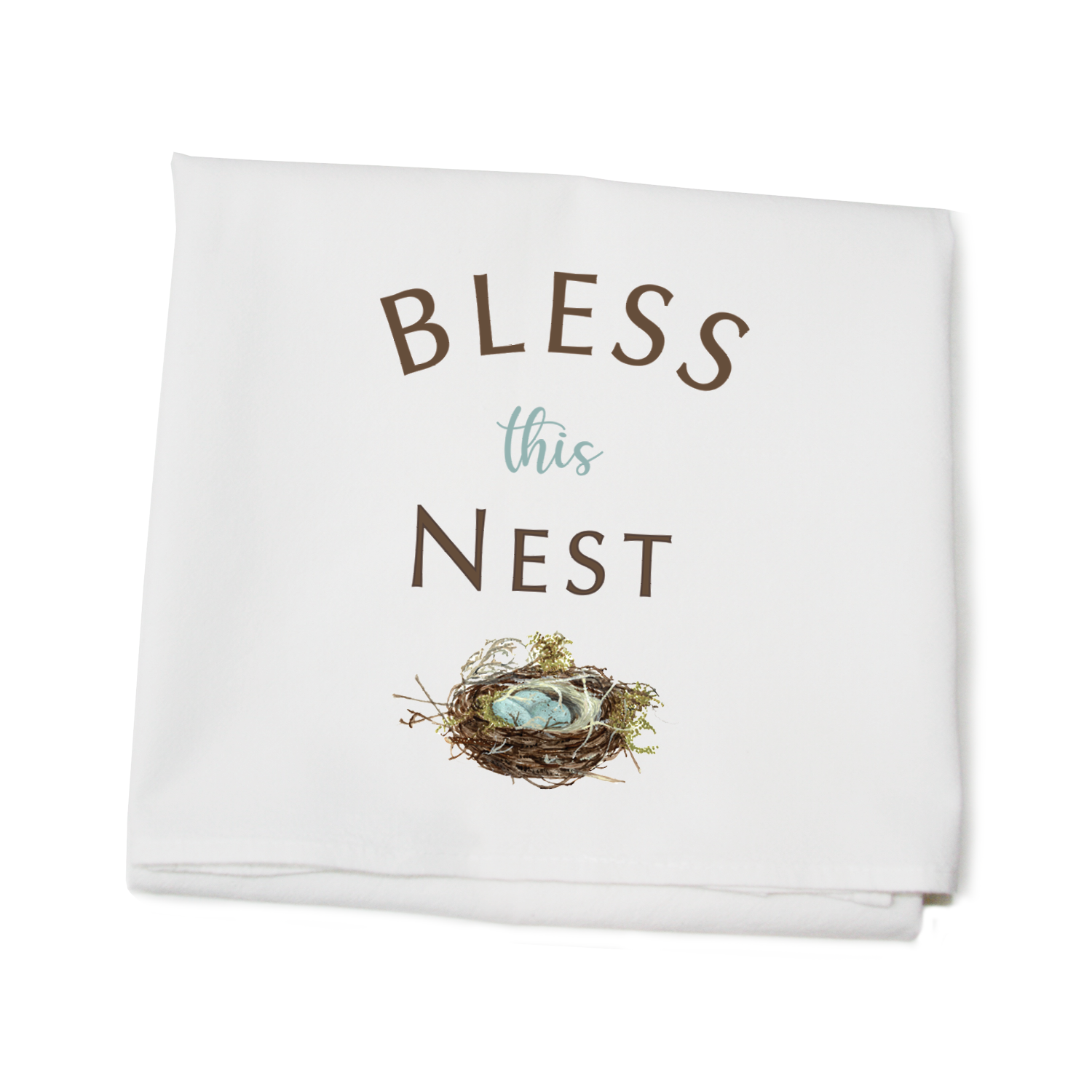 bless this nest flour sack towel